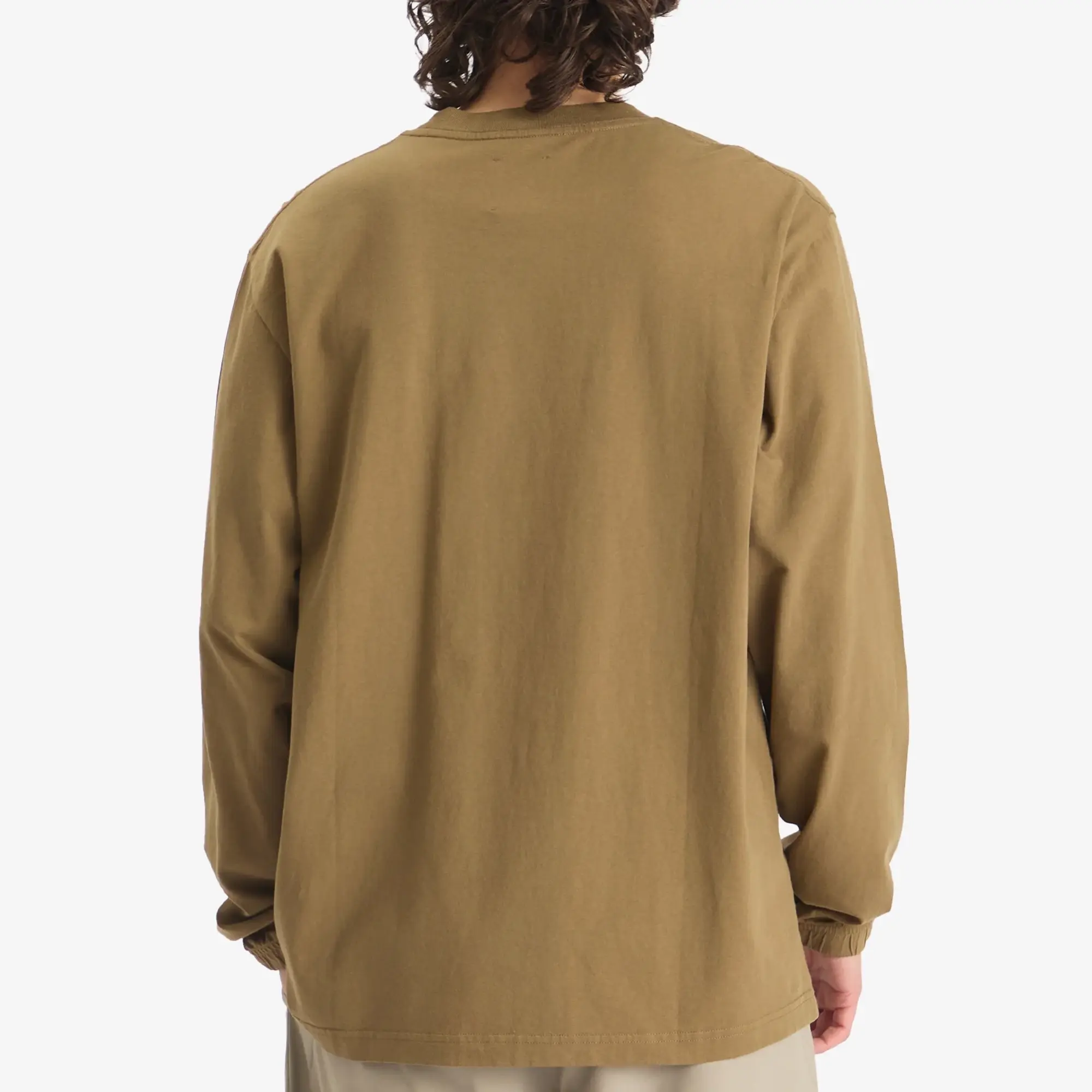 ROA Men's Logo Long Sleeve T-Shirt Brown Olive