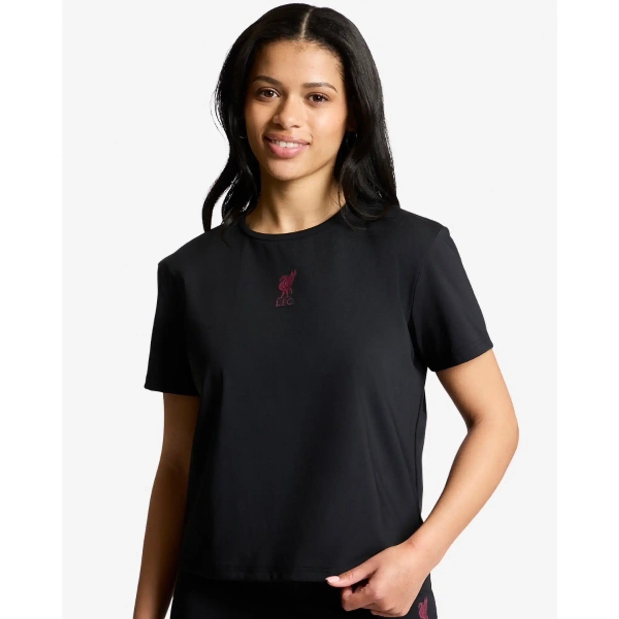 Liverpool FC LFC Womens Badge Tee Black