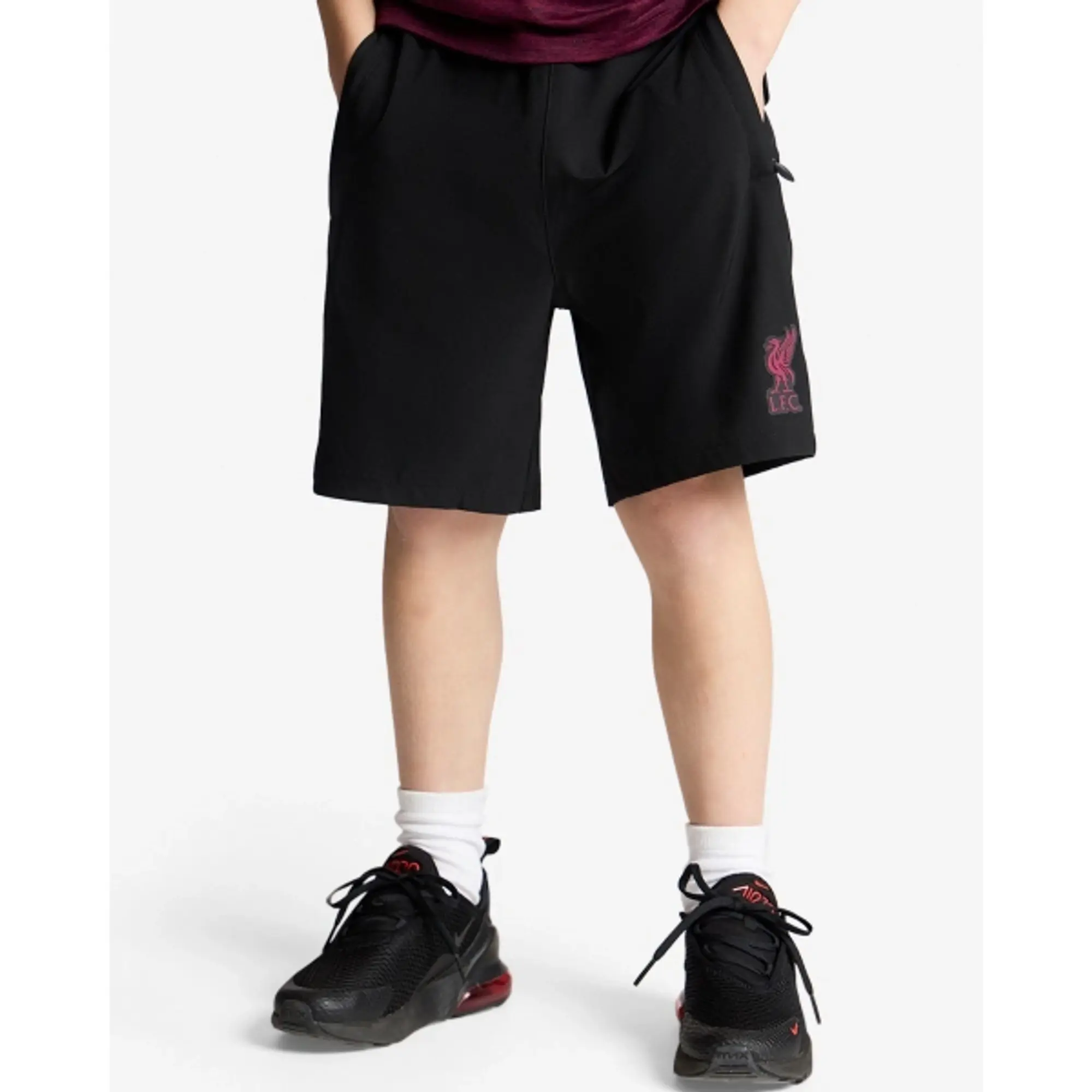 Liverpool FC LFC Juniors Liverbird Shorts Black
