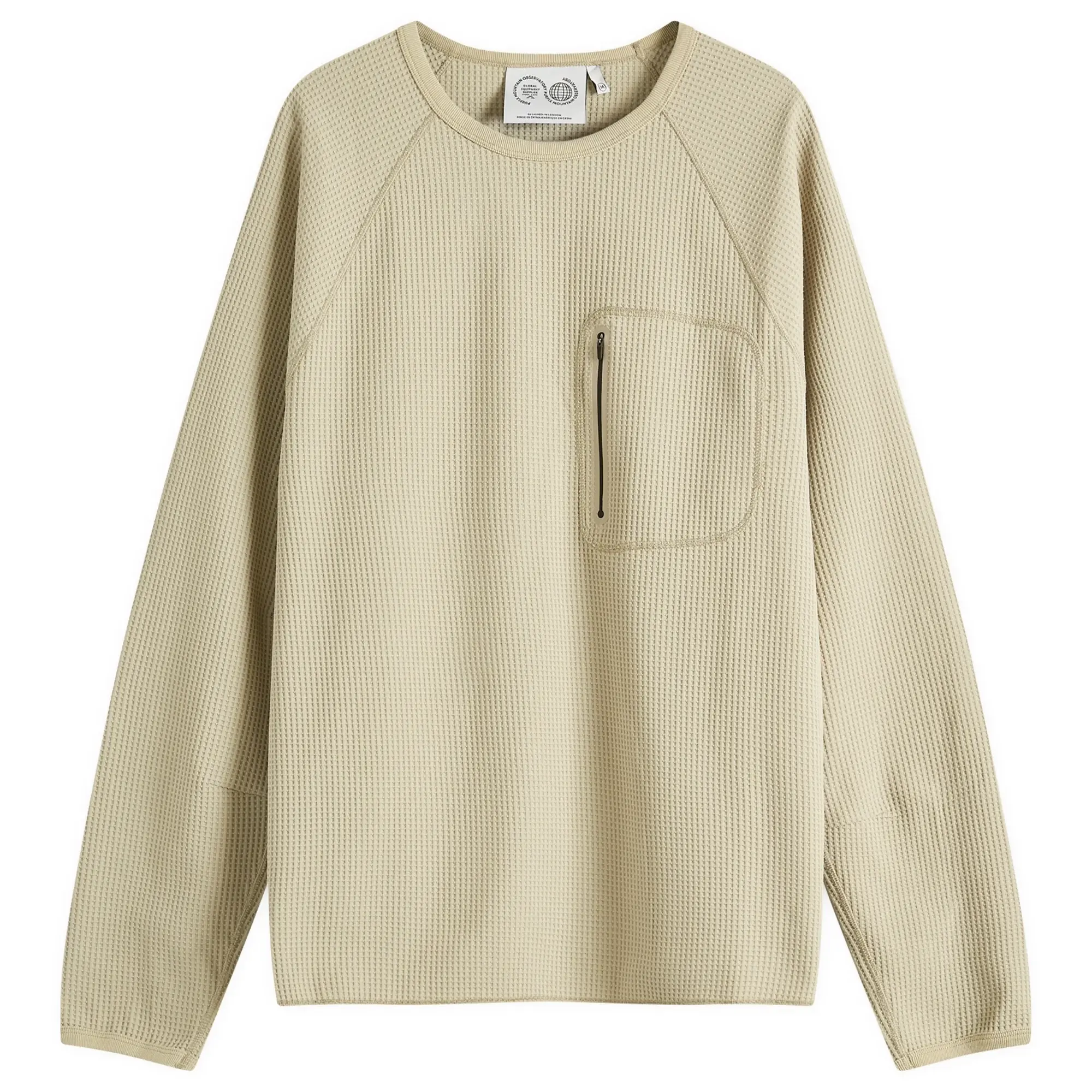 Purple Mountain Observatory Men's Waffle Long Sleeve T-Shirt Sand