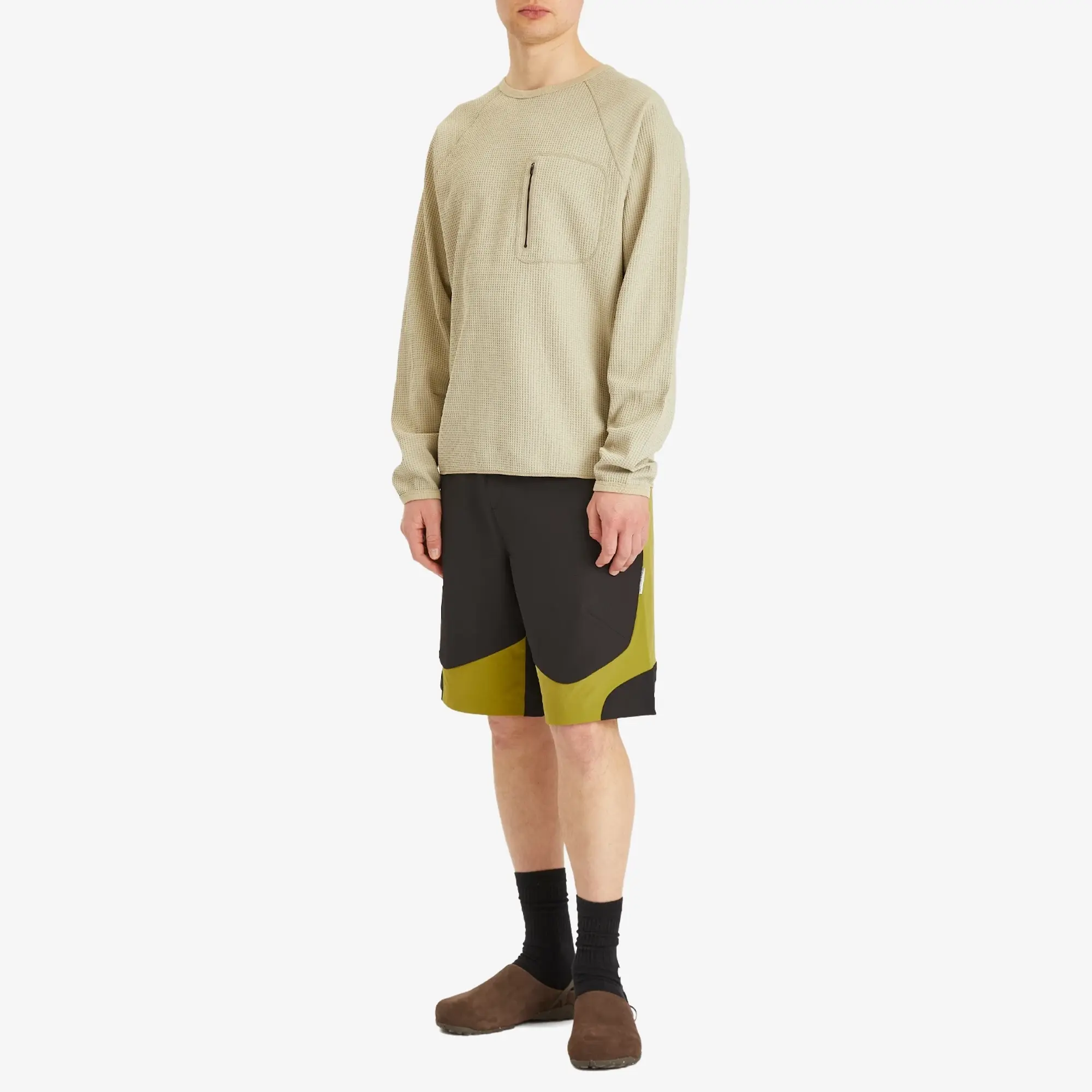 Purple Mountain Observatory Men's Waffle Long Sleeve T-Shirt Sand