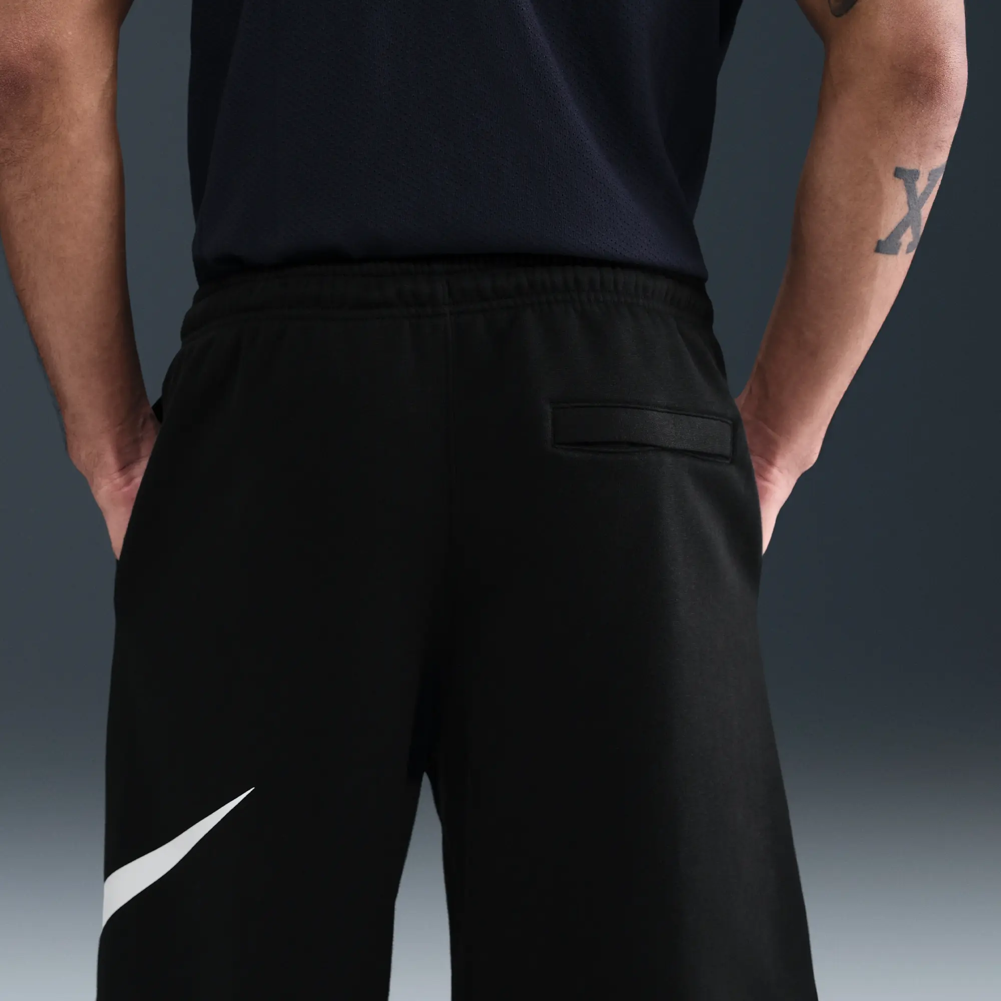 Nike Club Men's Fleece Shorts - Black - Cotton/Polyester