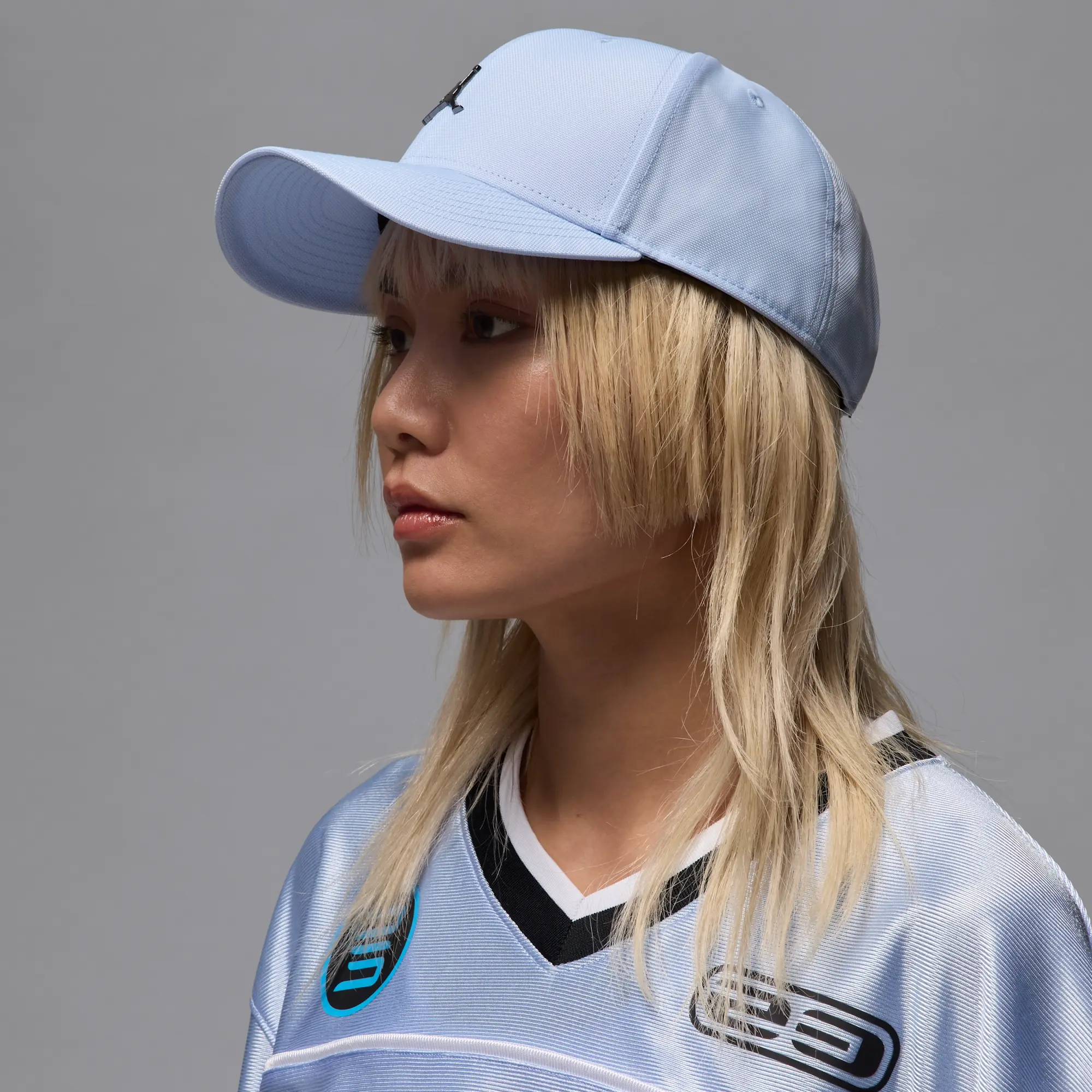Nike Jordan Rise Structured Metal Jumpman Hat - Blue - Nylon