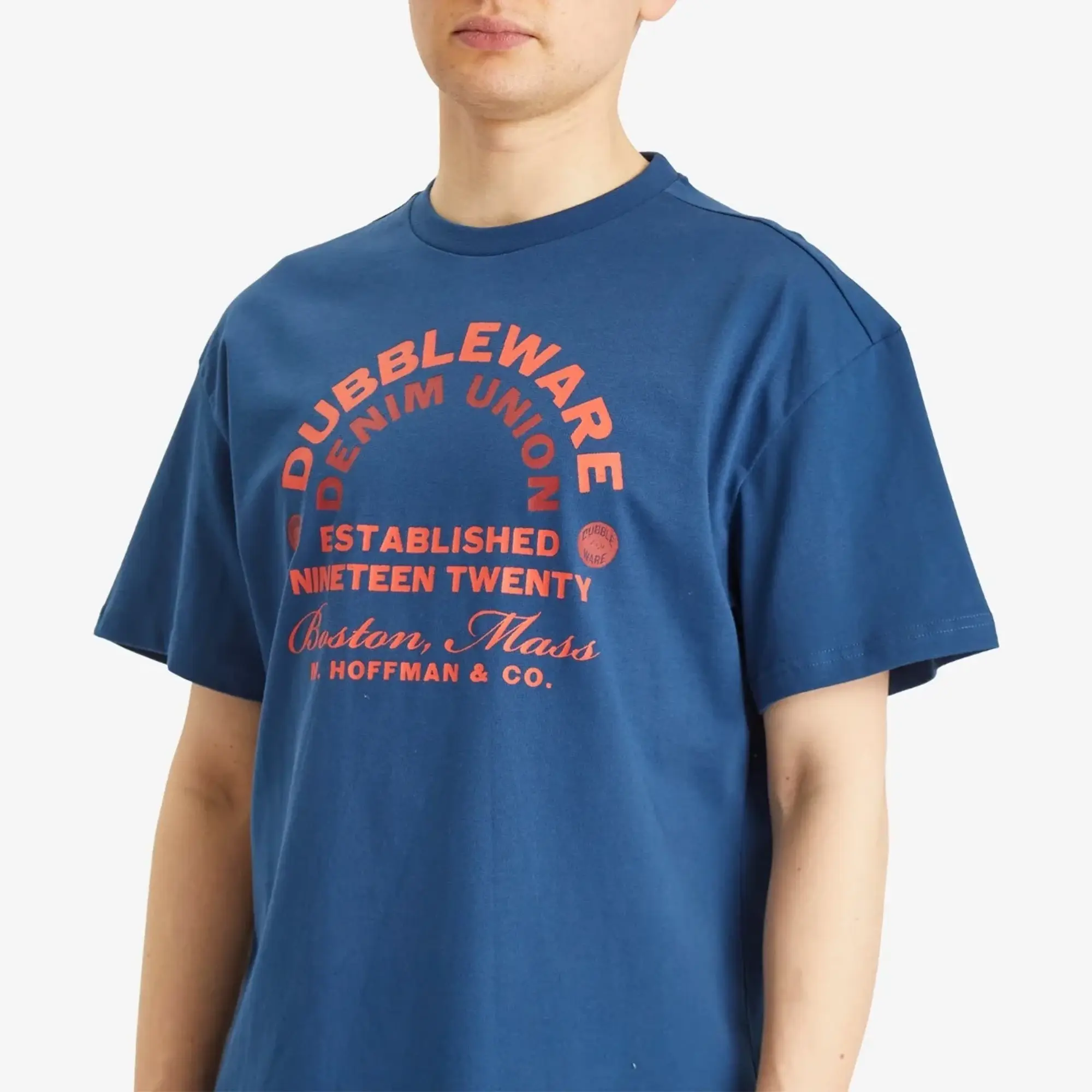Dubbleware Men's Denim Union T-Shirt Navy