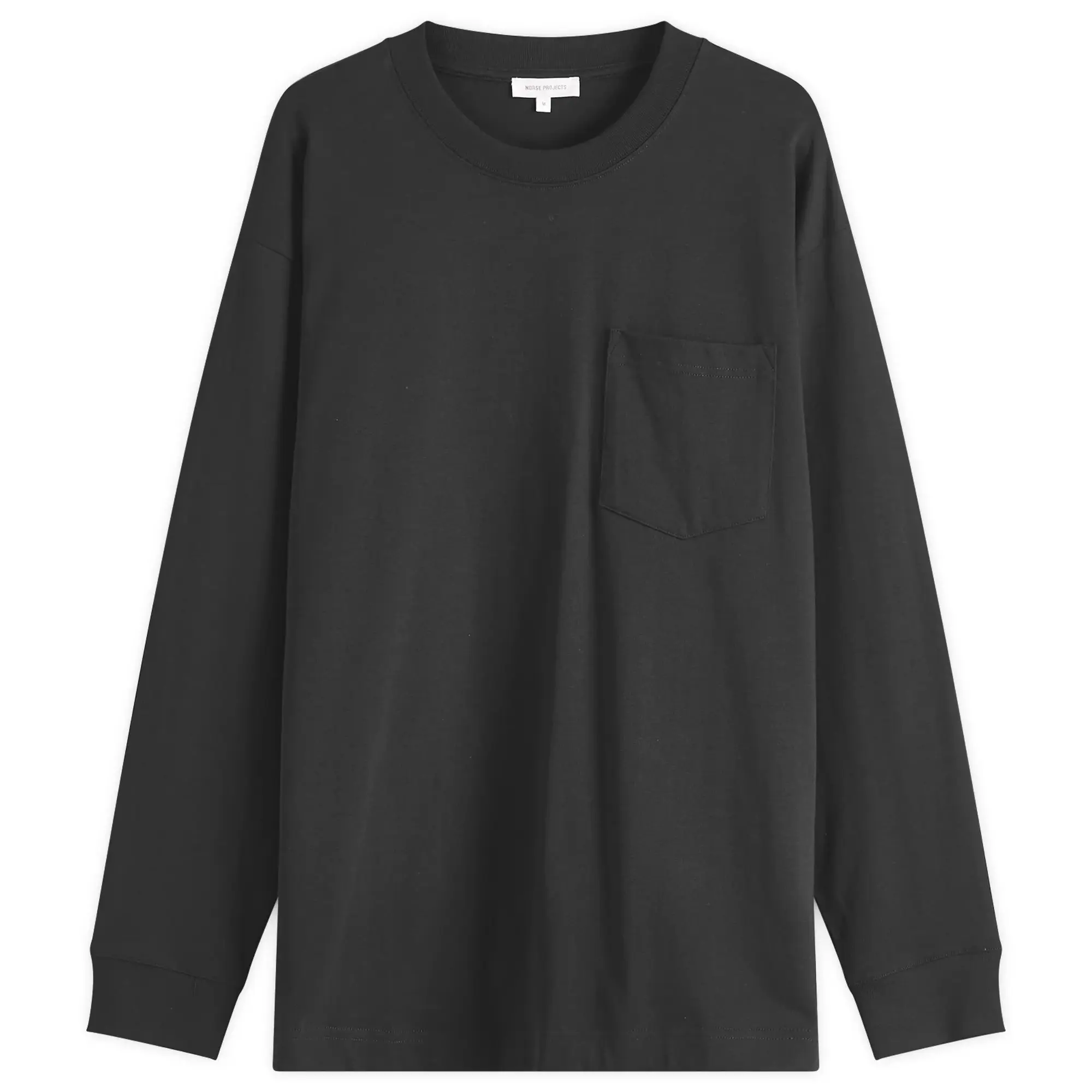 Norse Projects Men's Standard Heavy Loose Long Sleeve T-Shirt Black