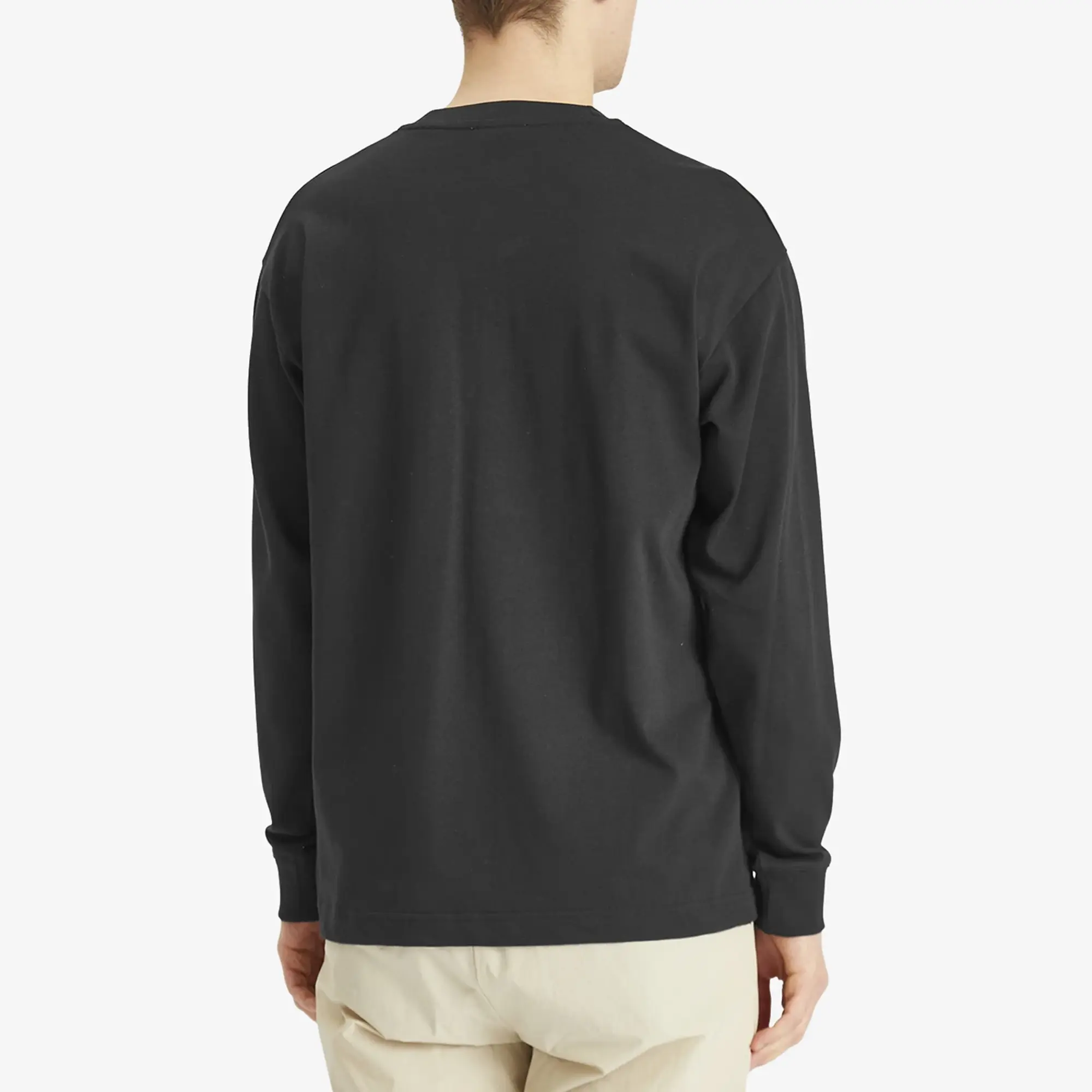 Norse Projects Men's Standard Heavy Loose Long Sleeve T-Shirt Black