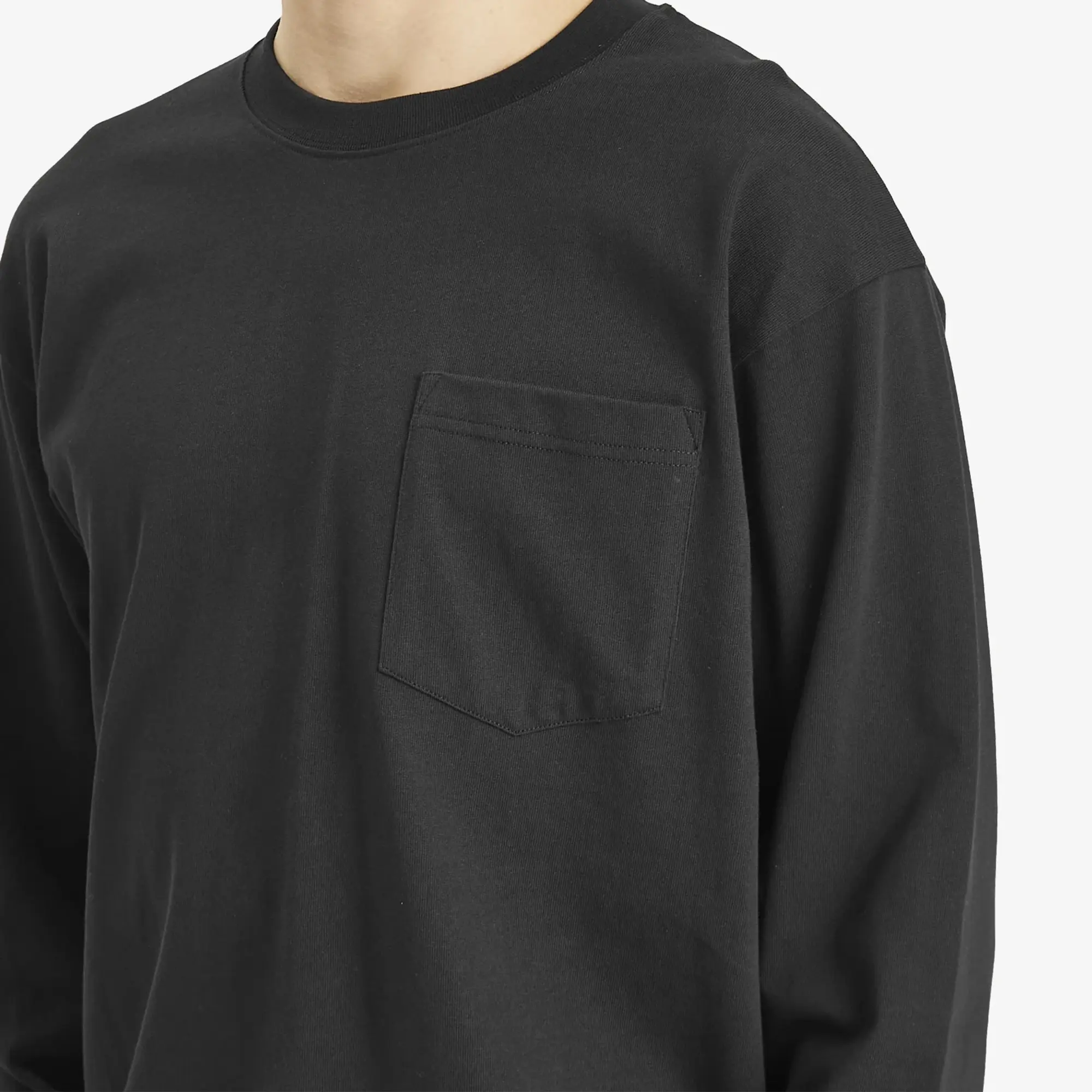 Norse Projects Men's Standard Heavy Loose Long Sleeve T-Shirt Black