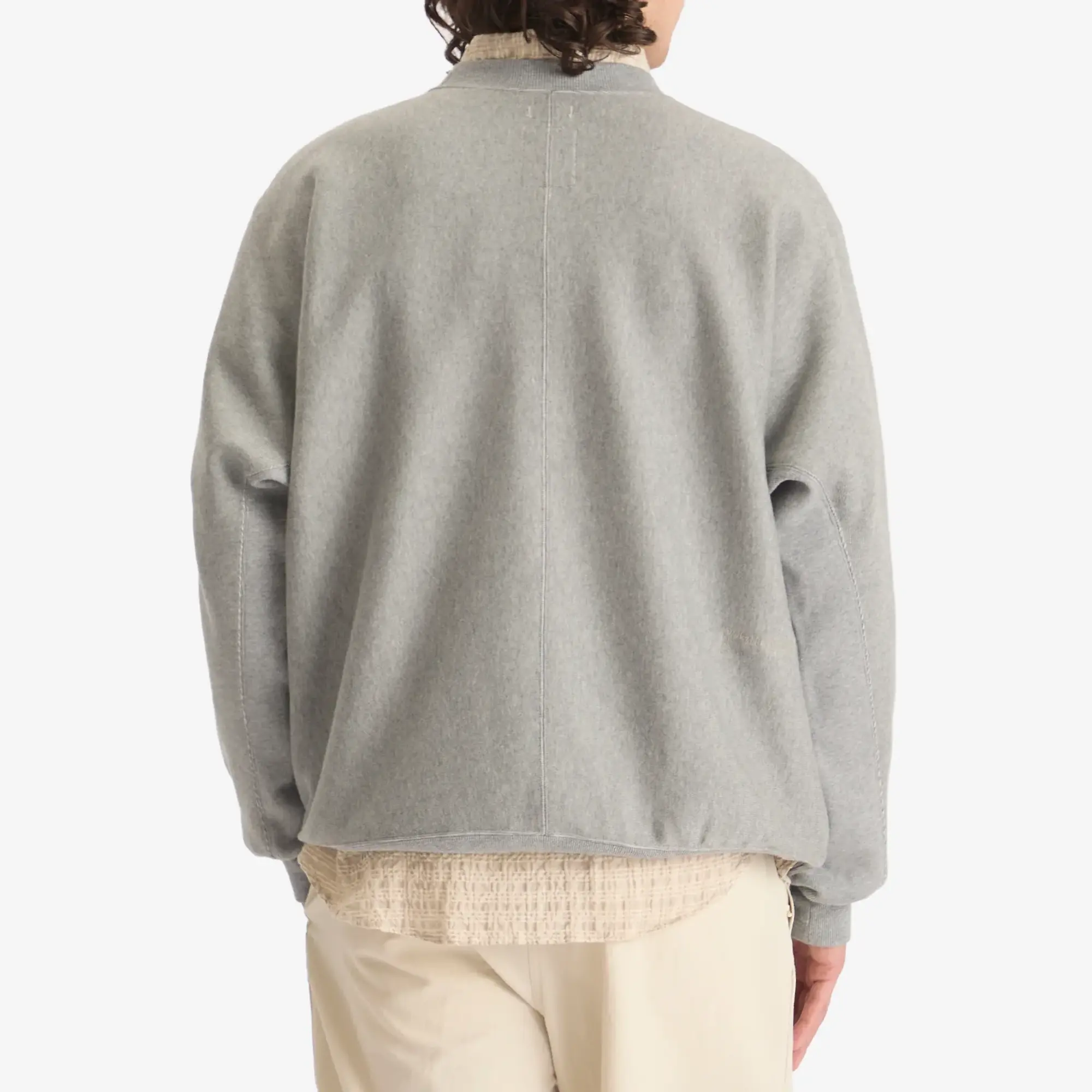 Nanamica Men's Crew Neck Sweatshirt Heather Grey
