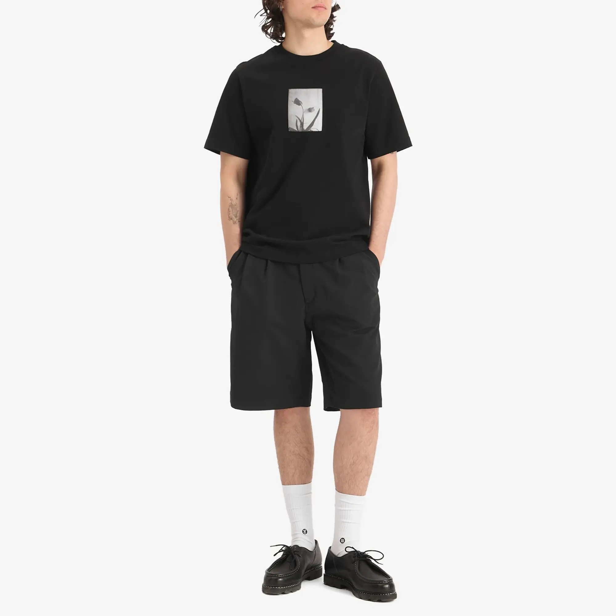 Nanamica Men's Alphadry Double Pleats Shorts Black