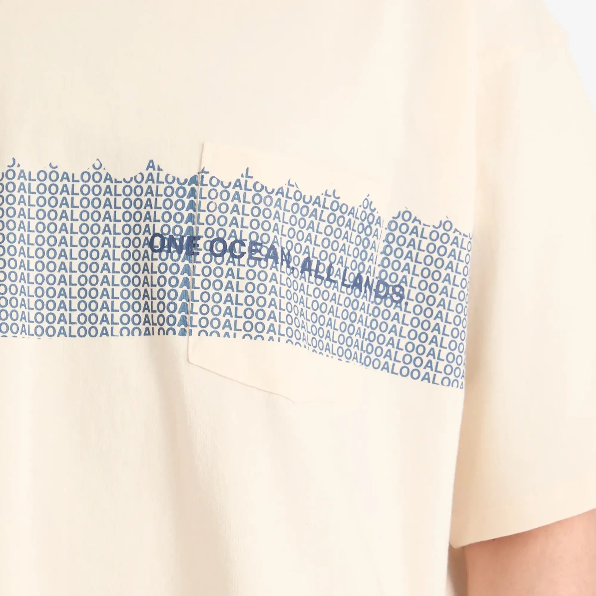 Nanamica Men's OOAL Graphic Pocket T-Shirt Ivory