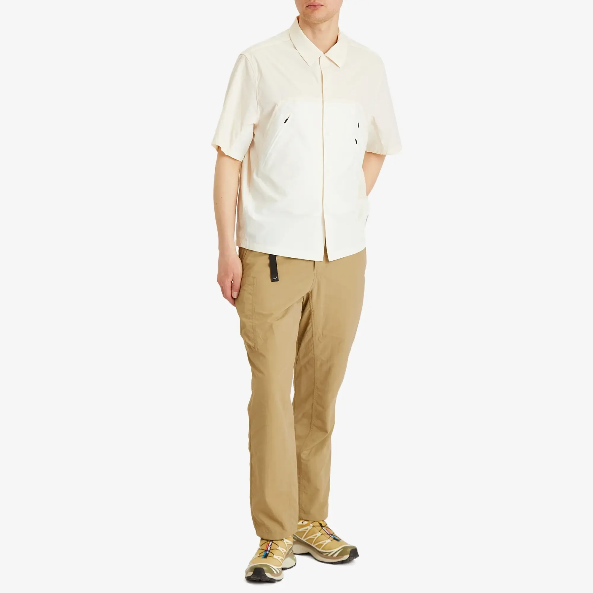CAYL Men's Multi Pocket Wide Trousers Beige