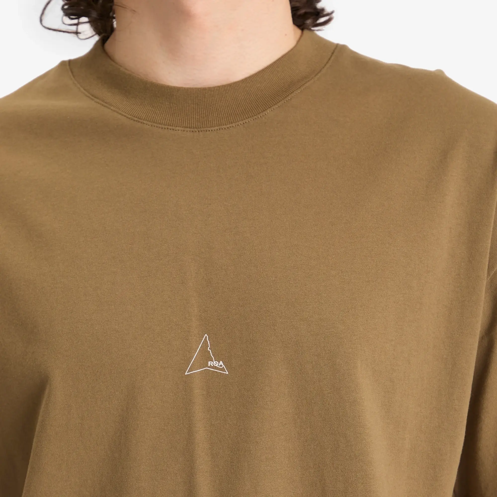 ROA Men's Logo T-Shirt Brown Olive
