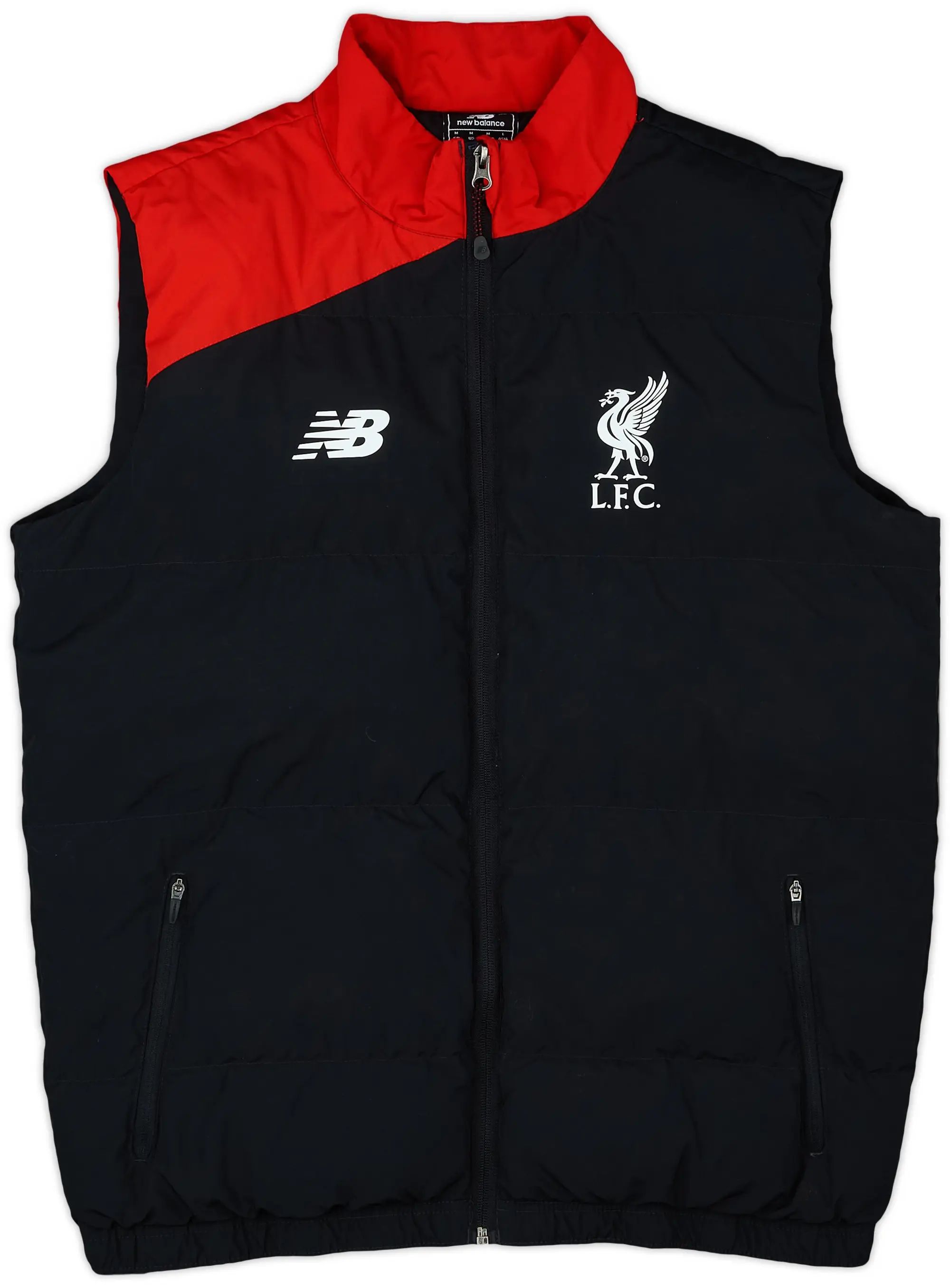 2015-16 Liverpool New Balance Padded Gilet - 6/10 - (M)
