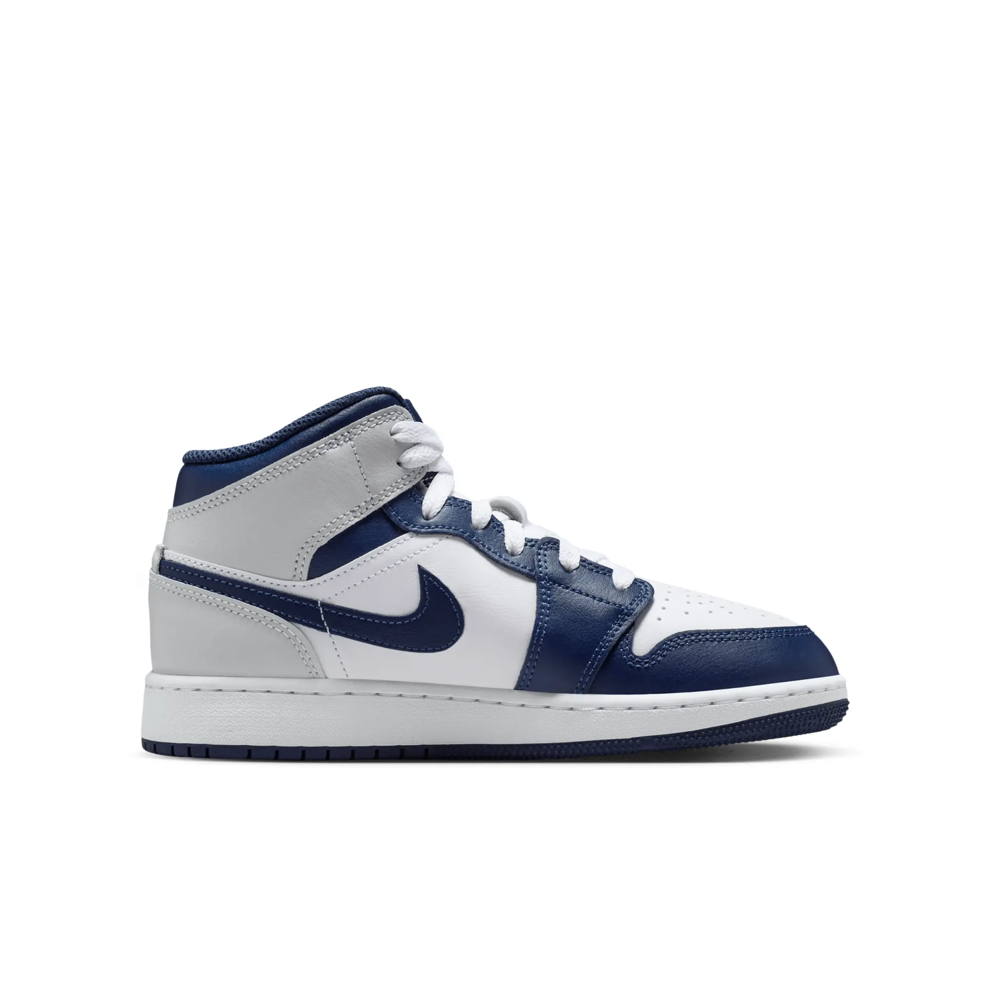 Nike Jordan Nike Air Jordan 1 Mid Older Kids' Shoes - White