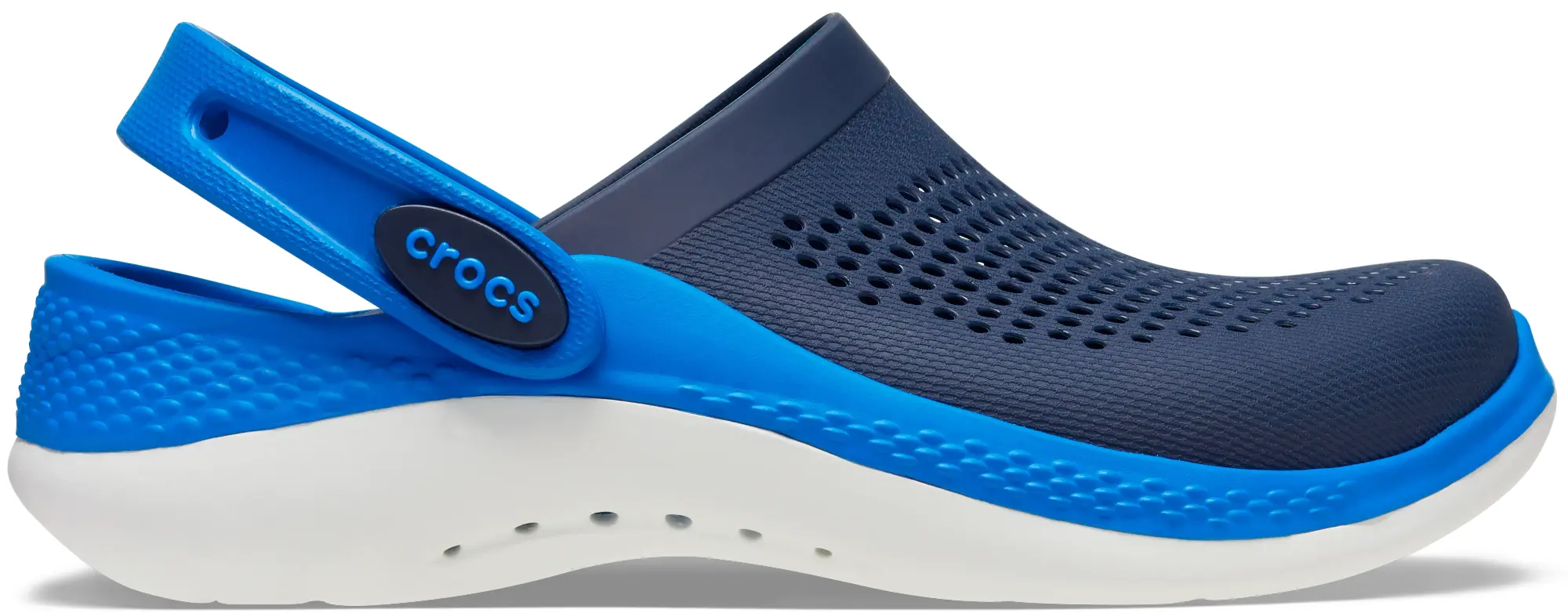 Crocs | Kids | LiteRide 360 K Blk/SGy | Clogs | Navy / Bright Cobalt | J2