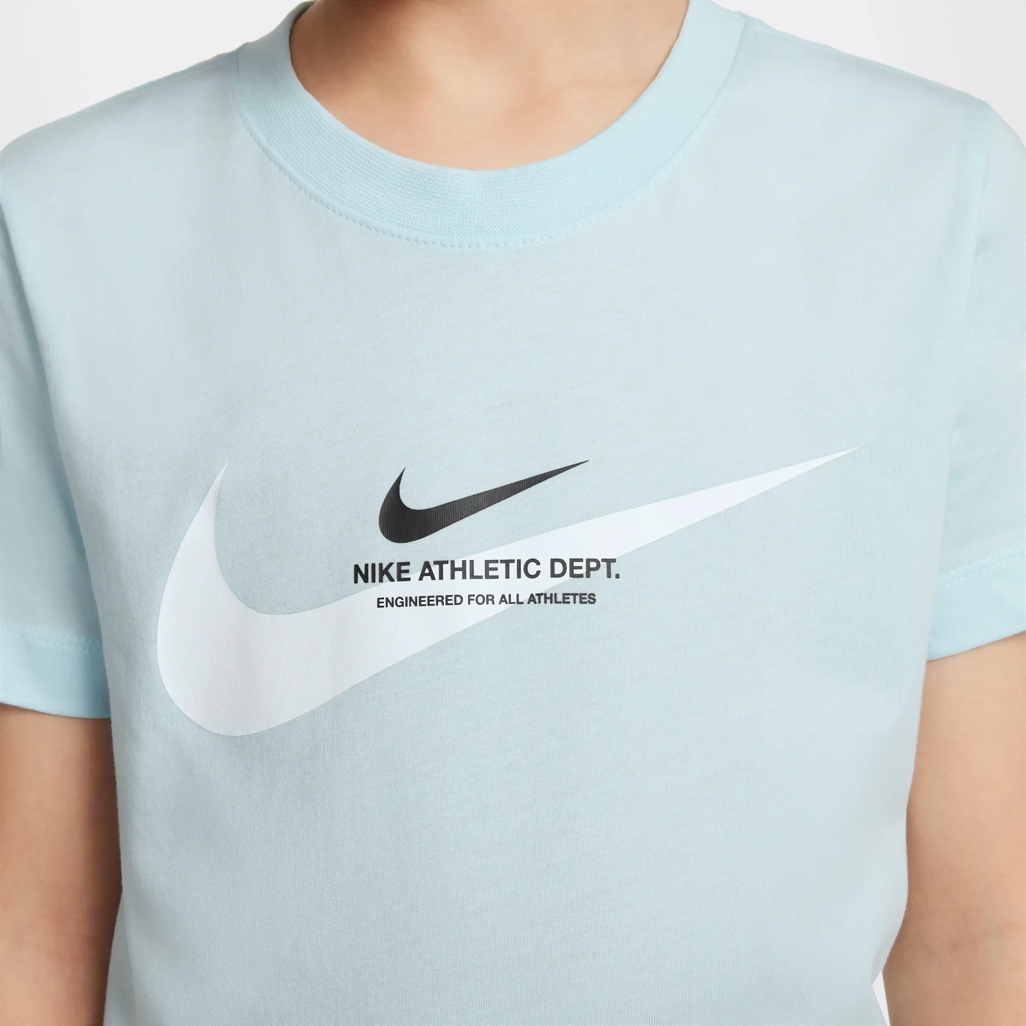 Nike Sportswear Older Kids' (Boys') T-Shirt - Blue - Cotton