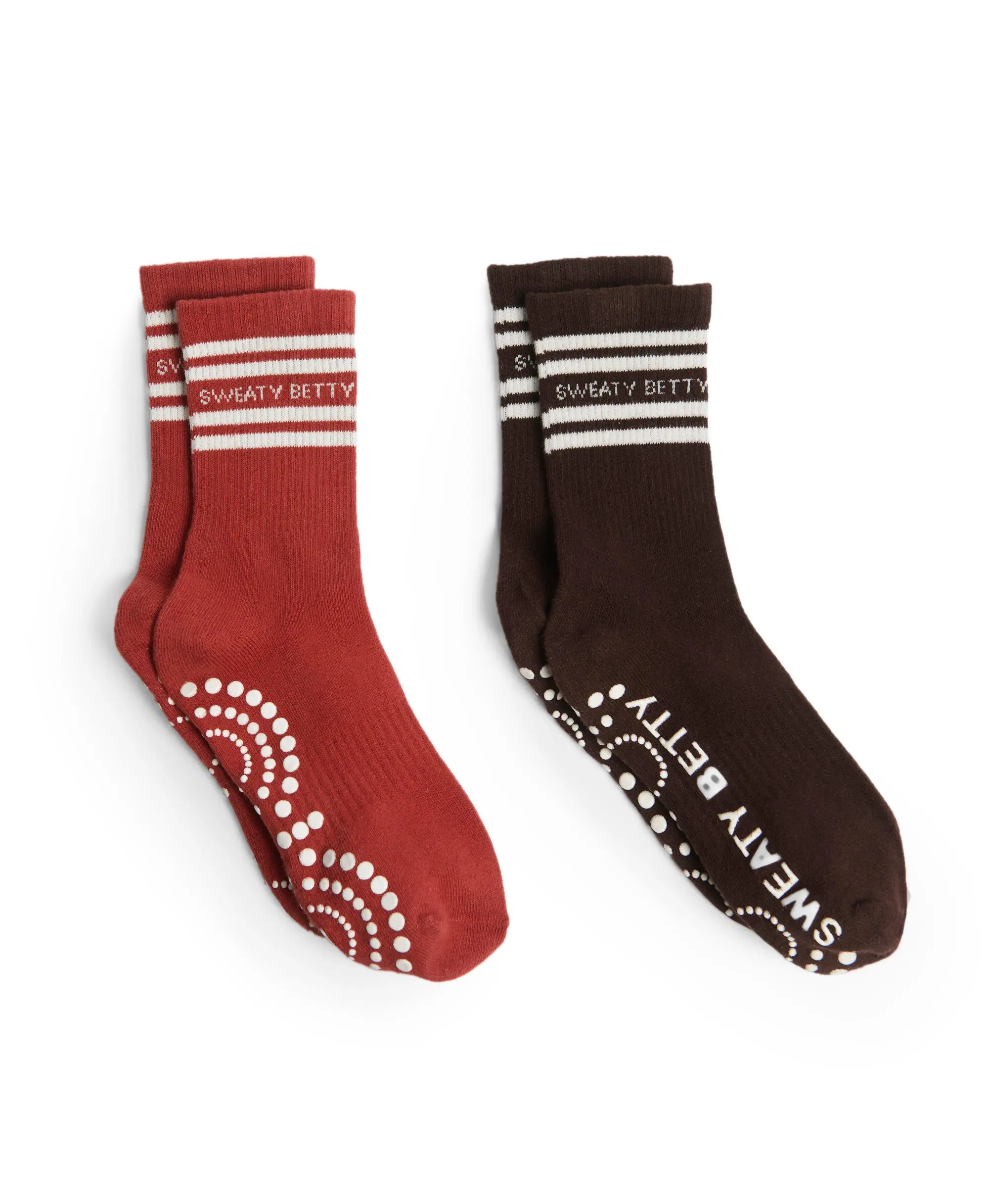 Mid Length Ankle Gripper Socks 2 Pack