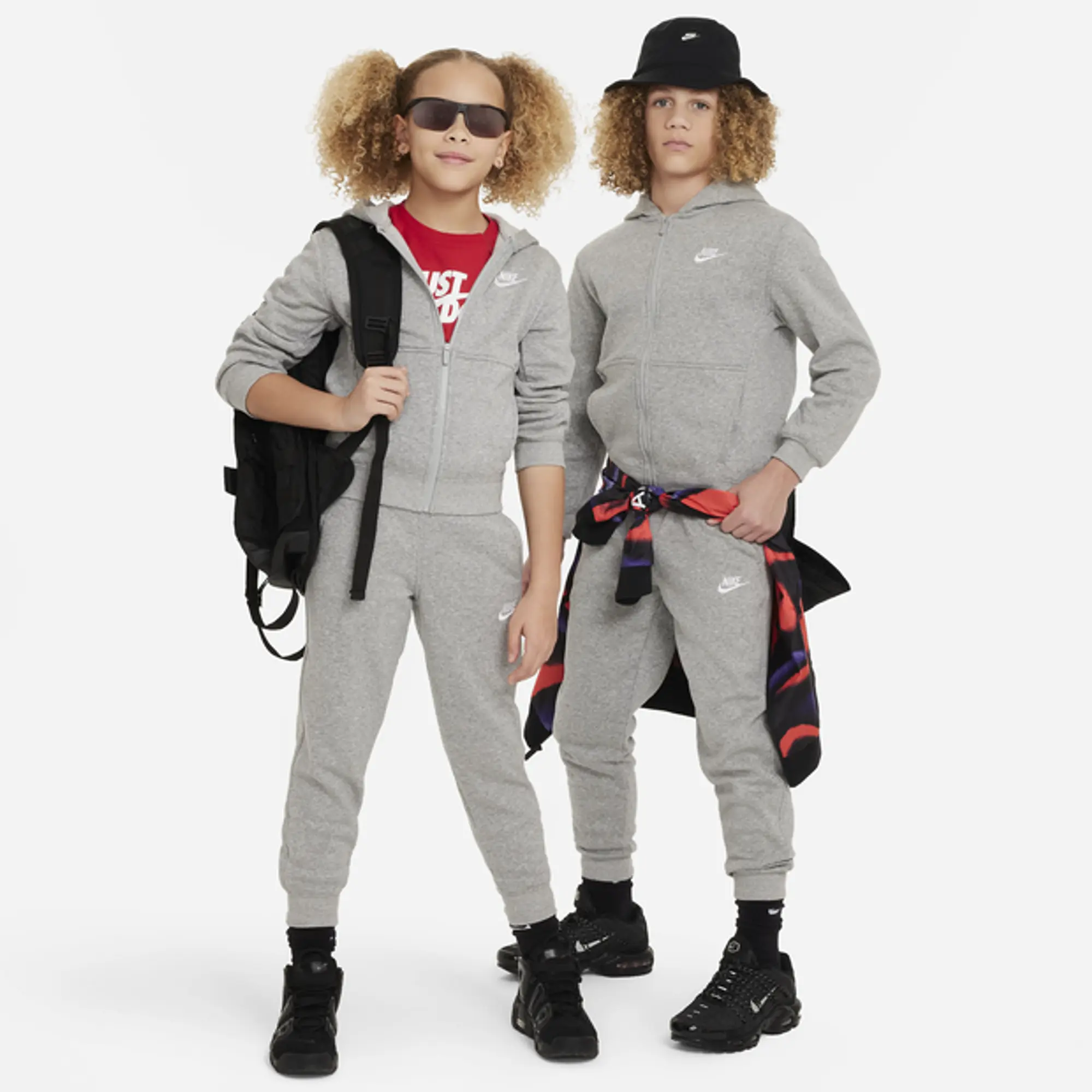 Nike Tech Fleece Unisex Tracksuits - Grey
