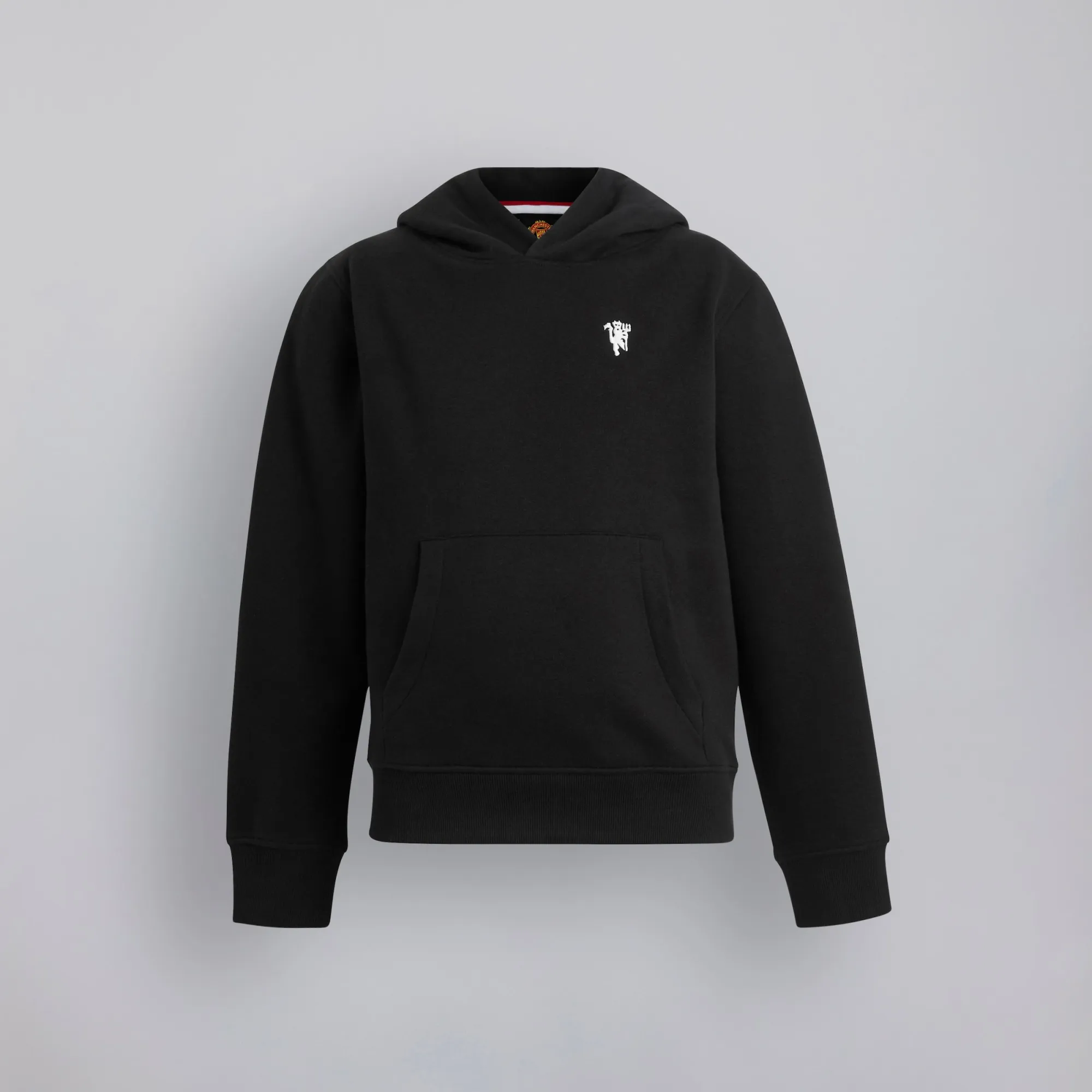 Manchester United Kids Devil Emblem Overhead Hoodie Black
