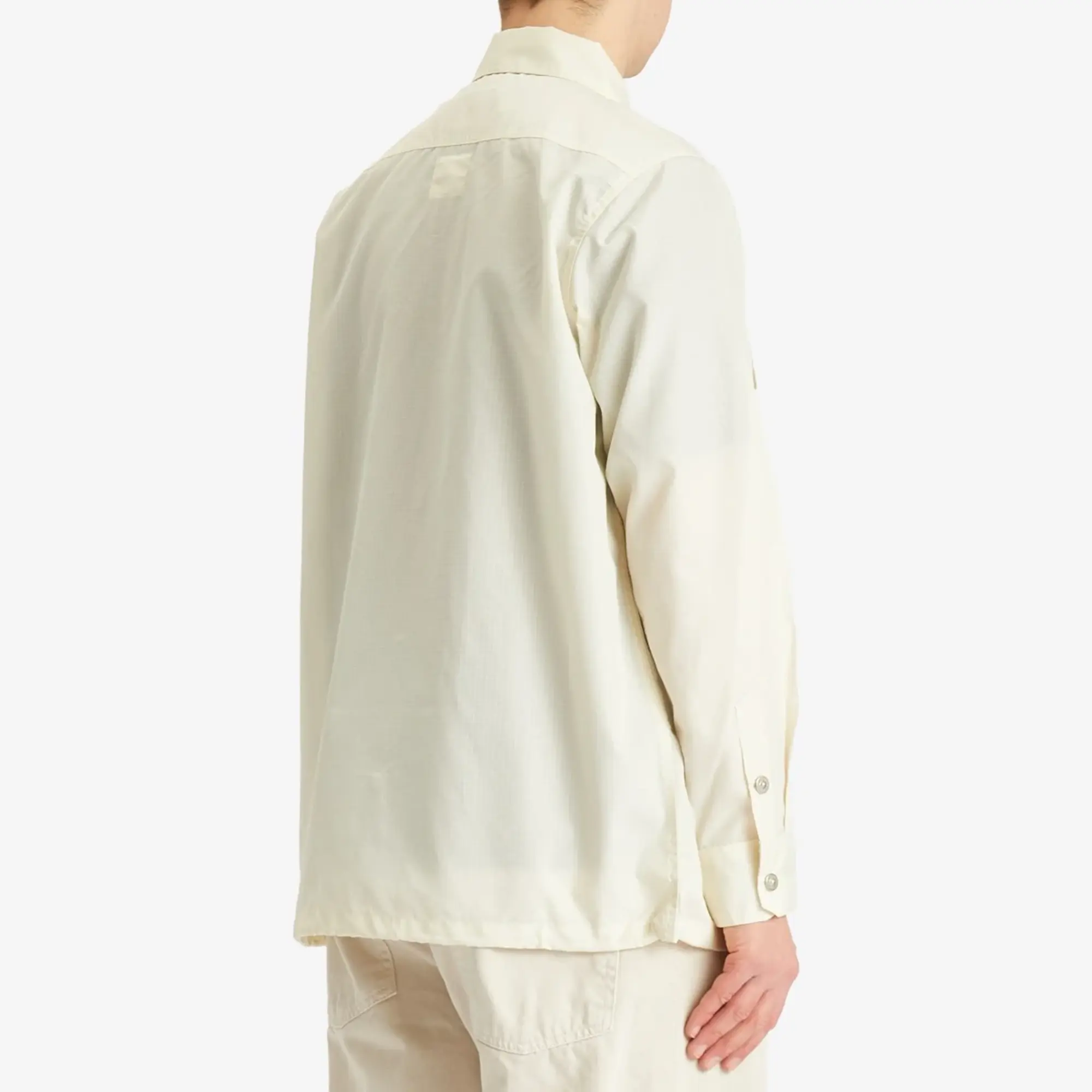 Taion Men's Military Pocket Shirt Off White