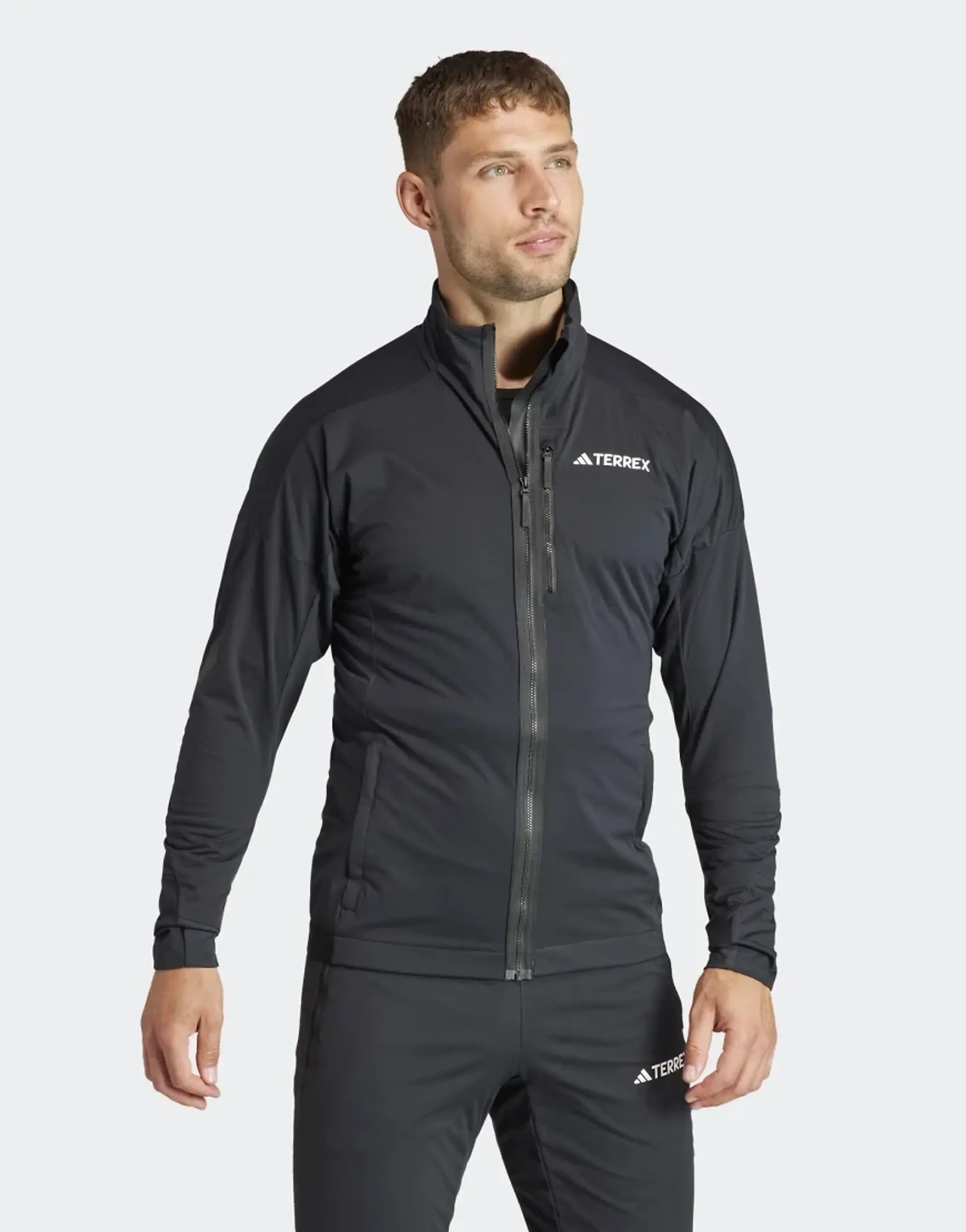 Adidas Terrex Xperior Cross-Country Ski Soft Shell Jacket In Black