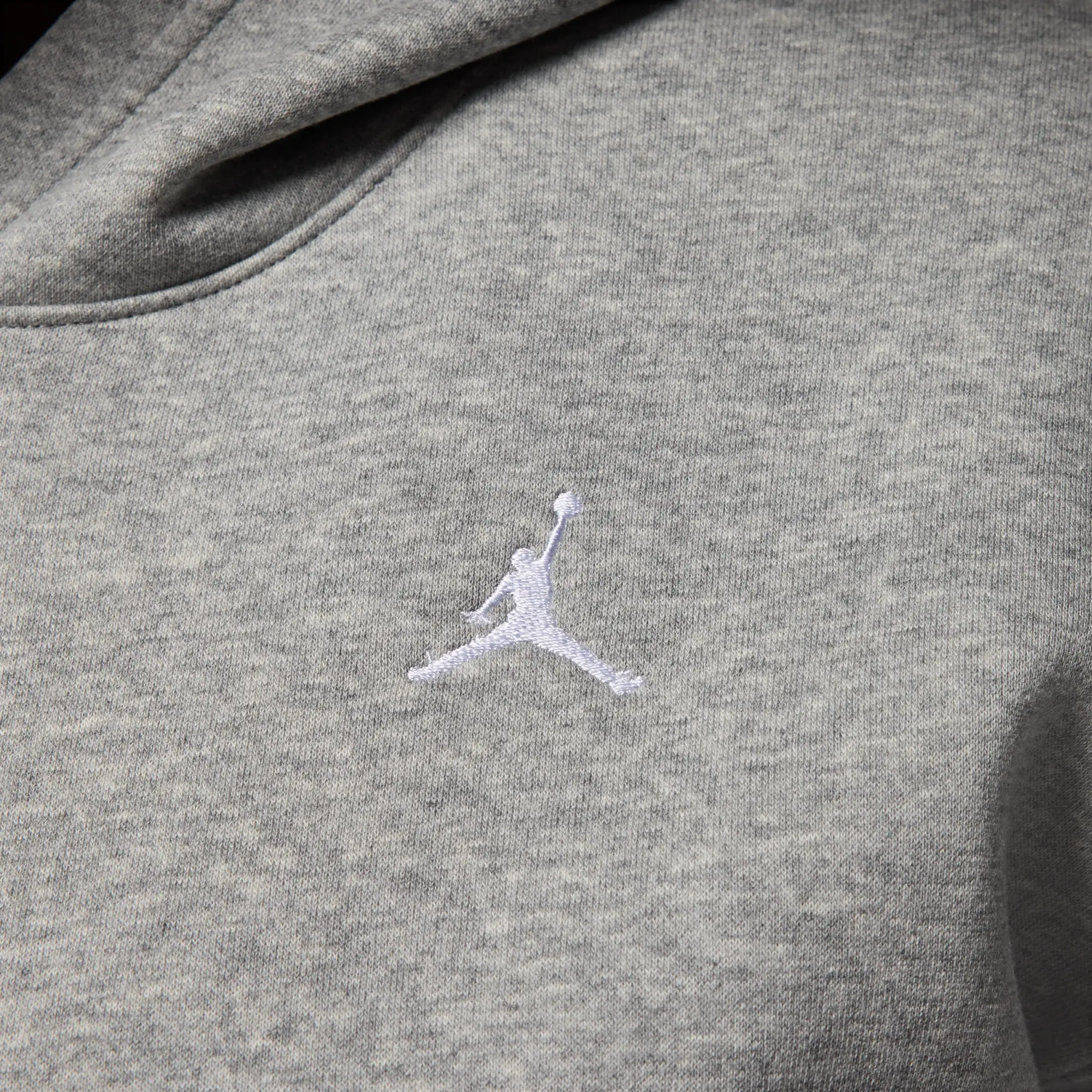 Nike Jordan Brooklyn Fleece Women's Pullover Hoodie - Grey - Fleece