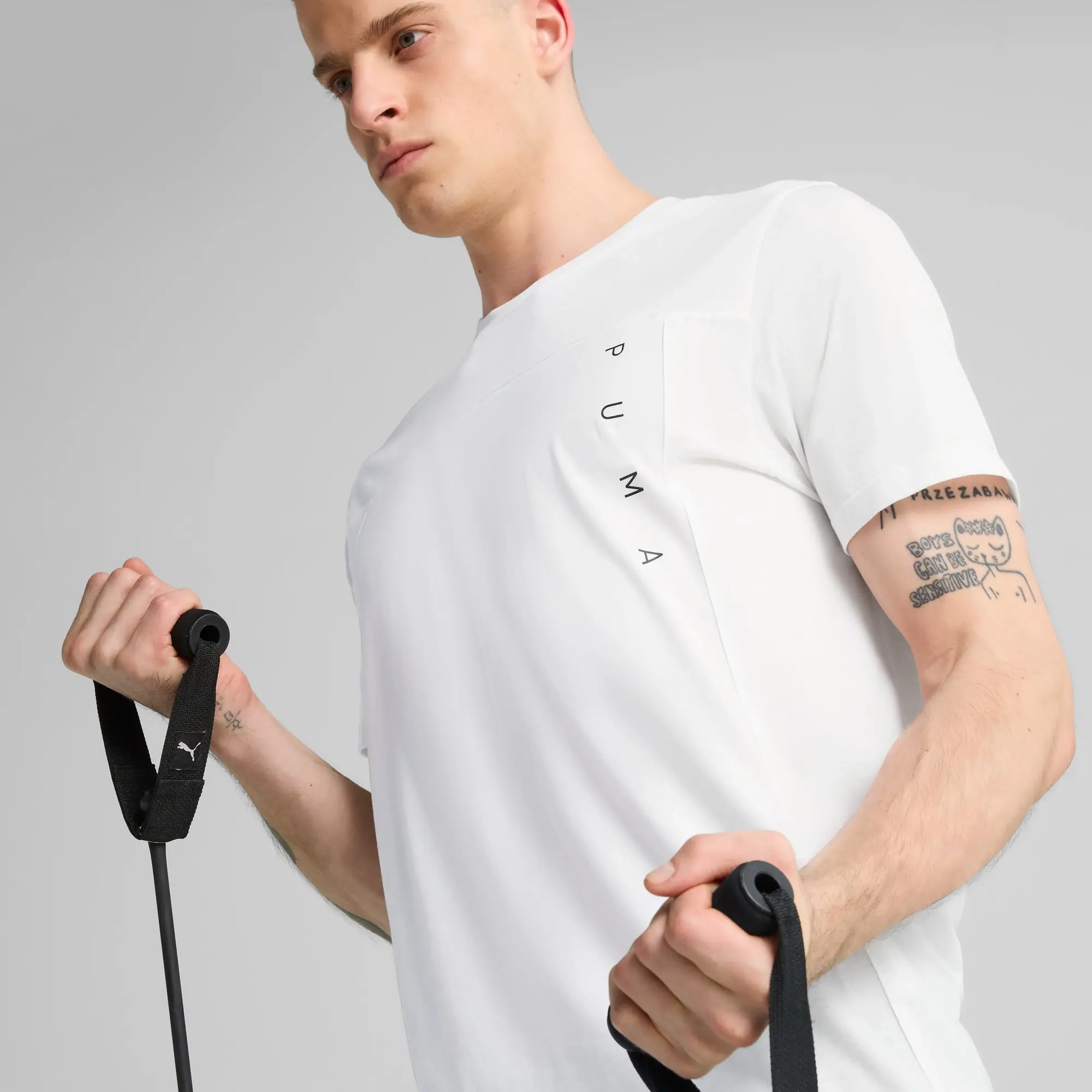 PUMA Tad Tech Triblend T-Shirt Men, White, size 3XL