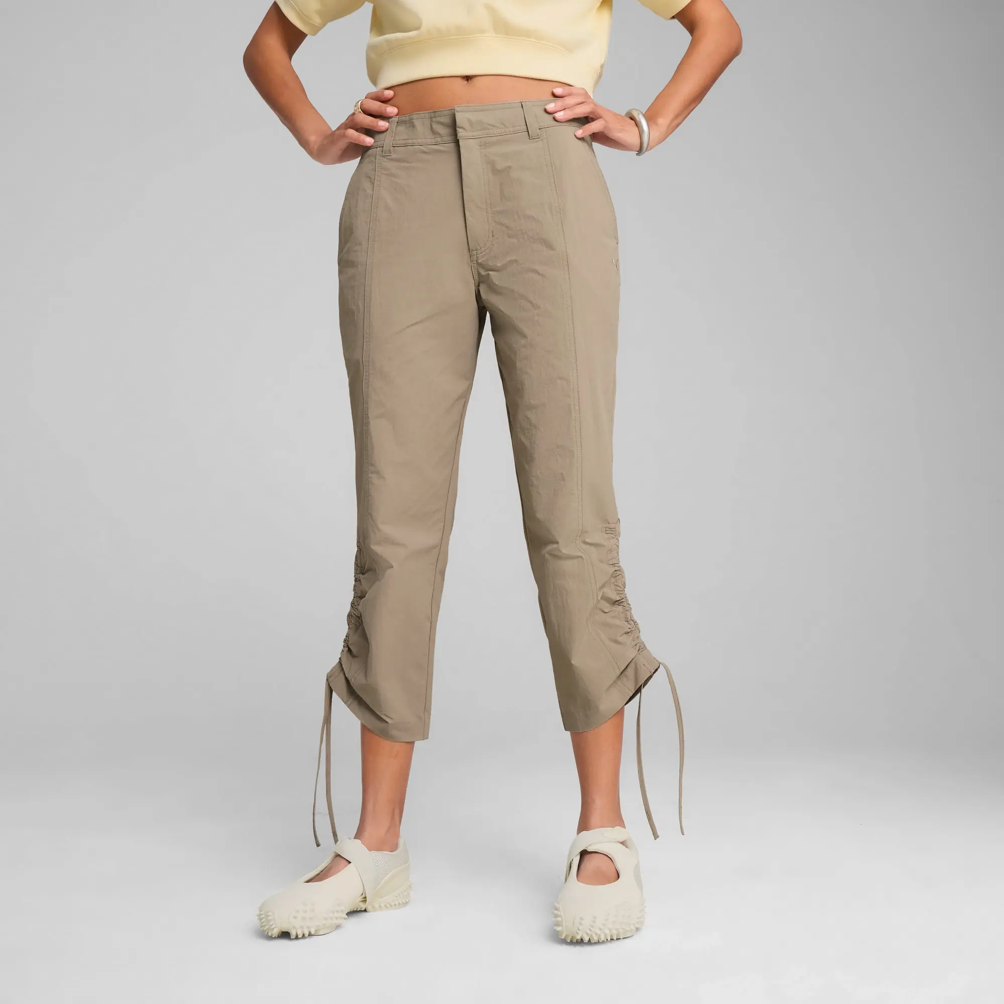 PUMA Yona Capri Pants Women, Velvet Moss, size Large