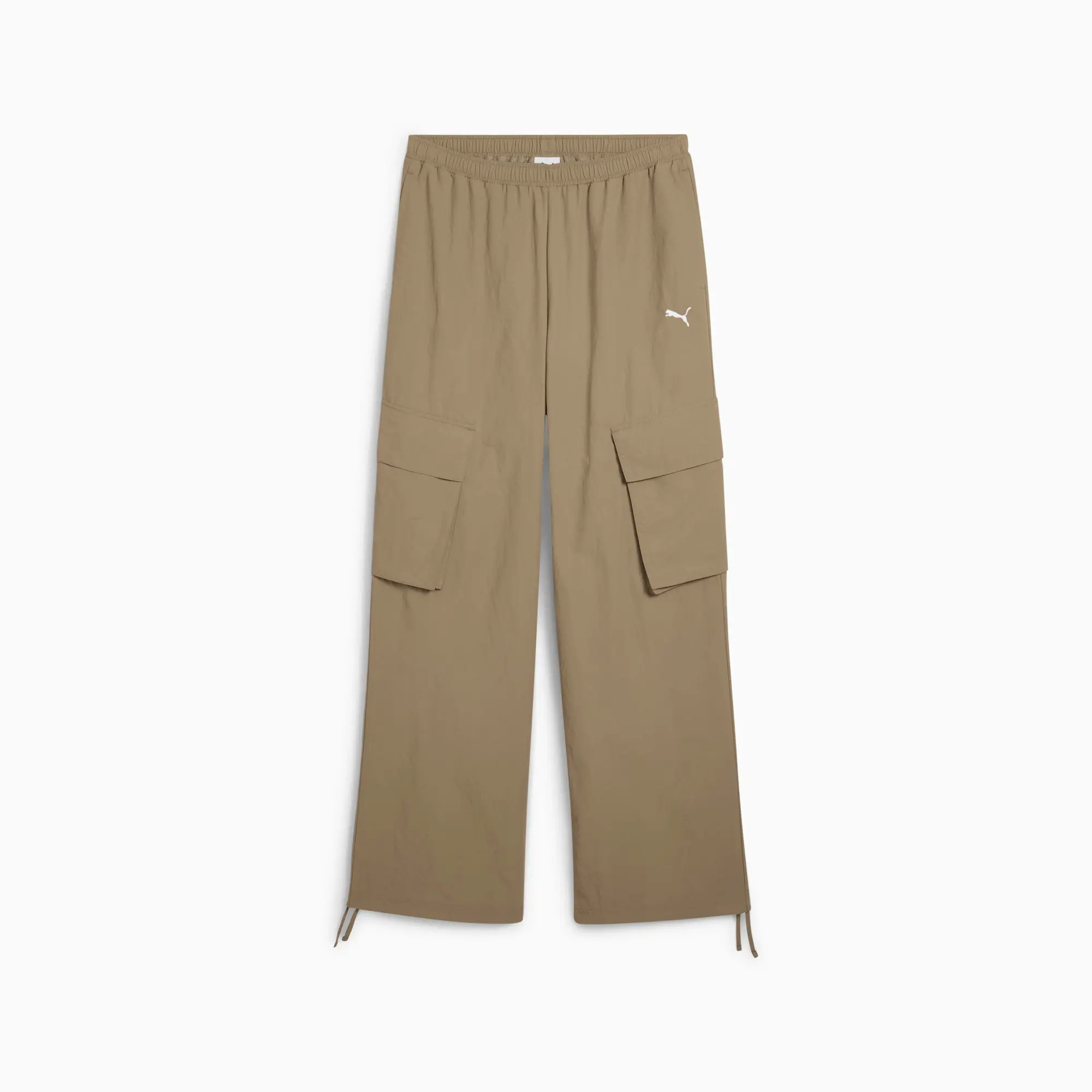 PUMA Wardrobe Essentials Relaxed Woven Cargo Pants Women, Velvet Moss, size Large