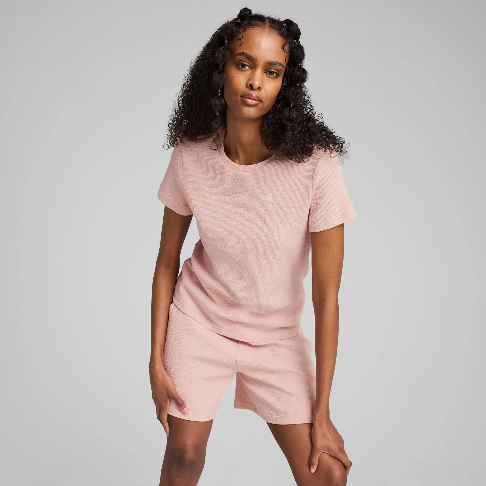 PUMA Her T-Shirt Women, Rose Quartz, size Large