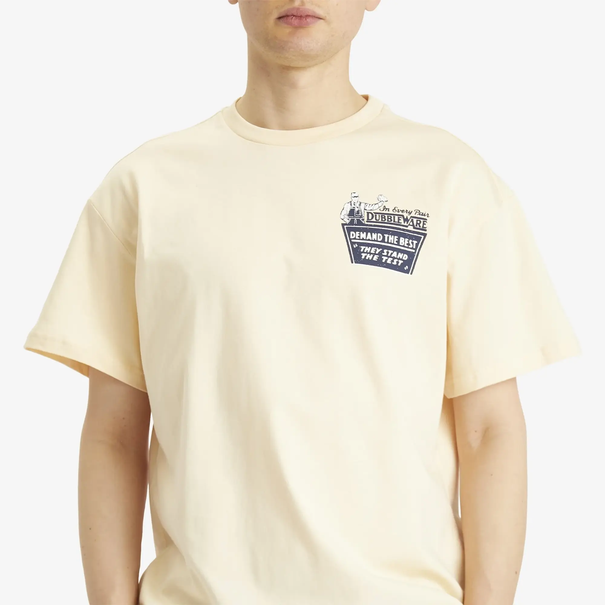 Dubbleware Men's In Every Pair T-Shirt Ecru