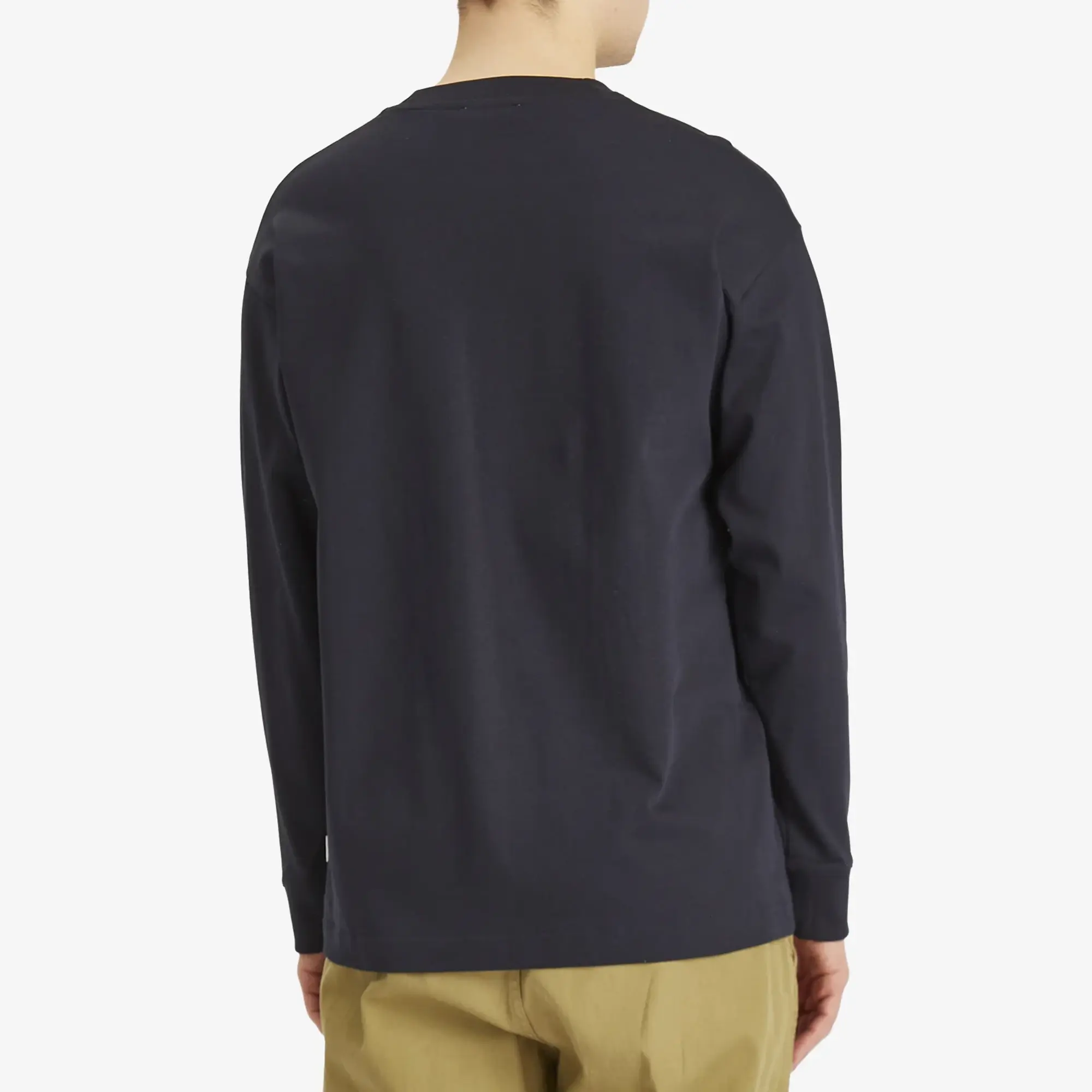 Norse Projects Men's Standard Heavy Loose Long Sleeve T-Shirt Dark Navy