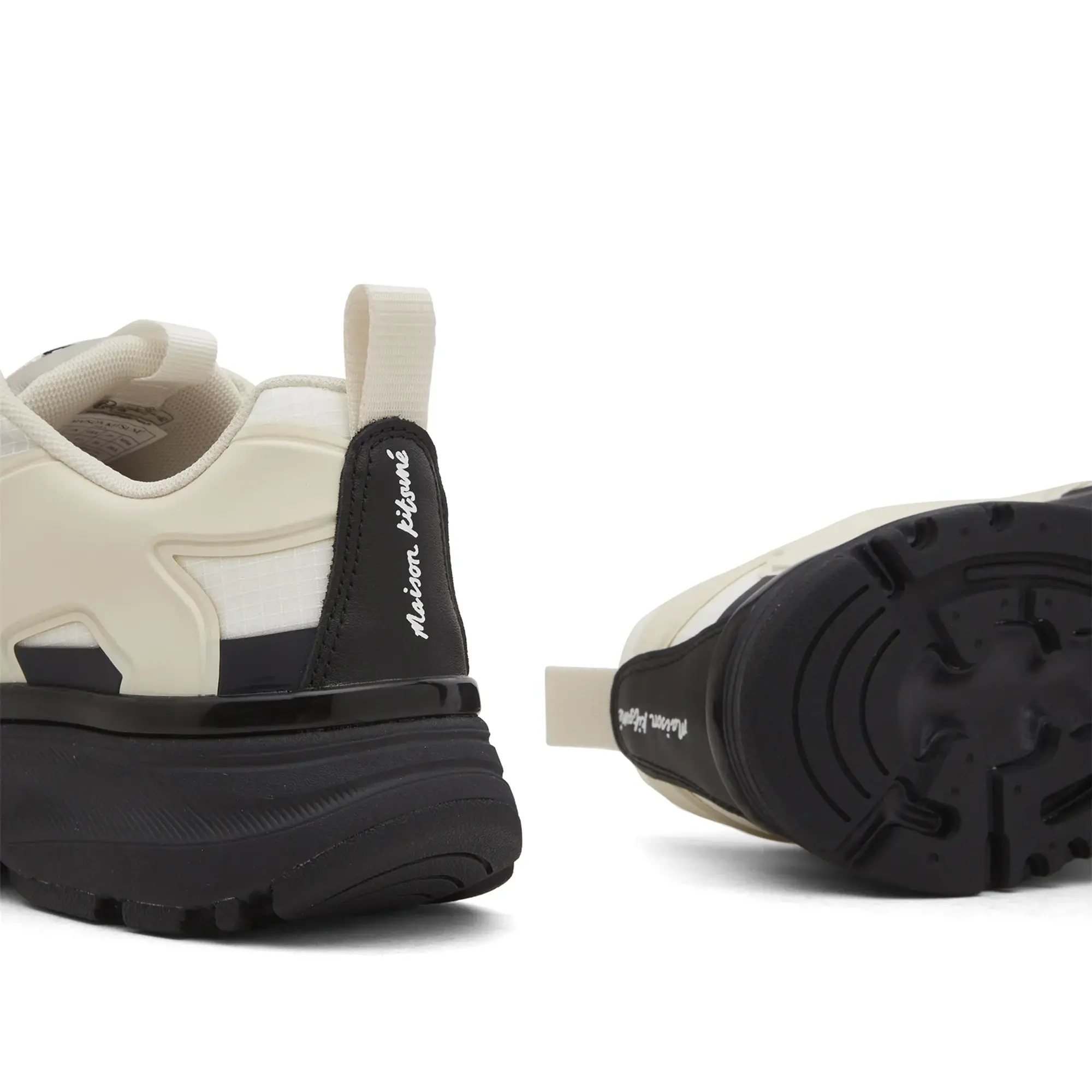 Maison Kitsune Sora Runner Sneaker Black/White