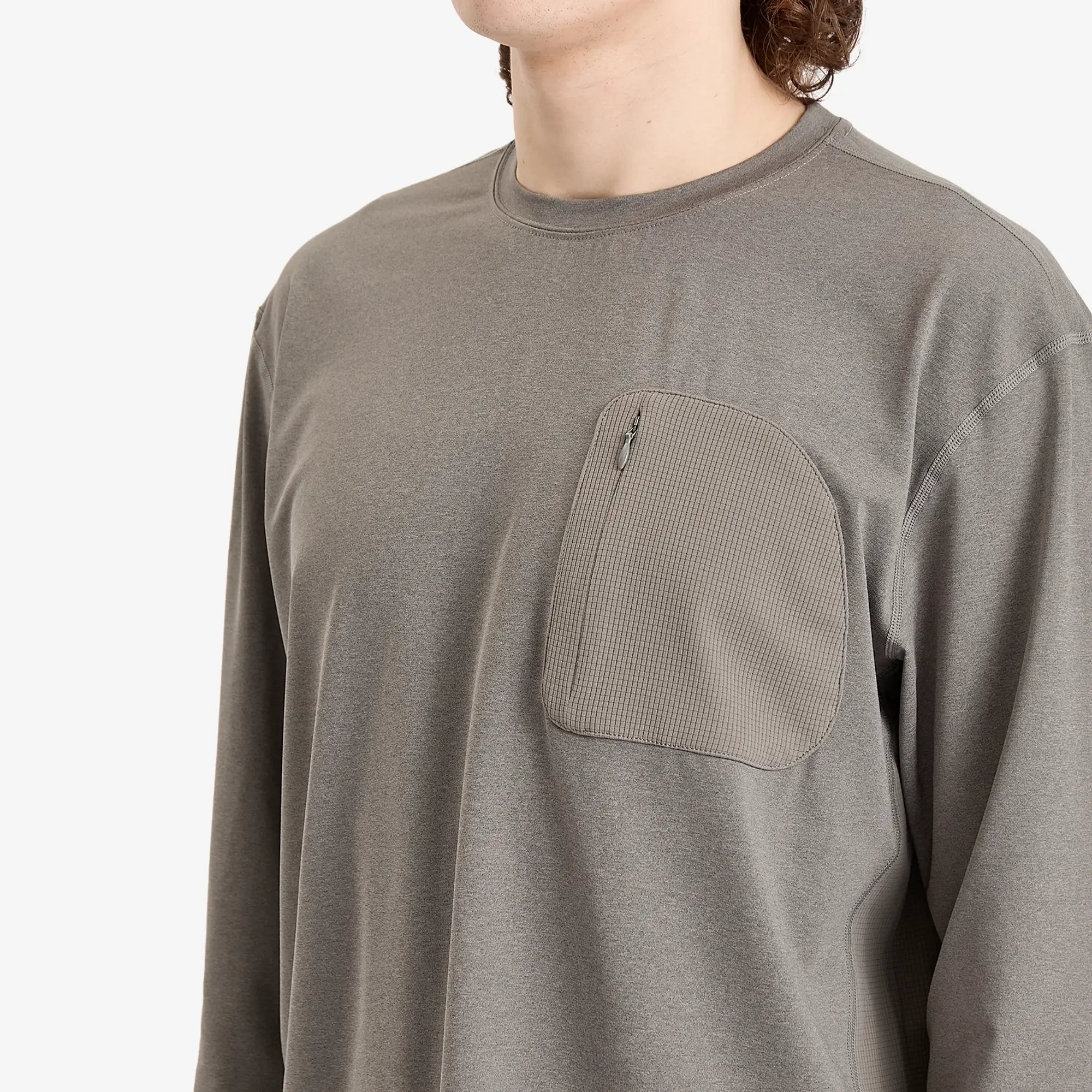 Hiking Patrol Men's Long Sleeve T-Shirt Grey