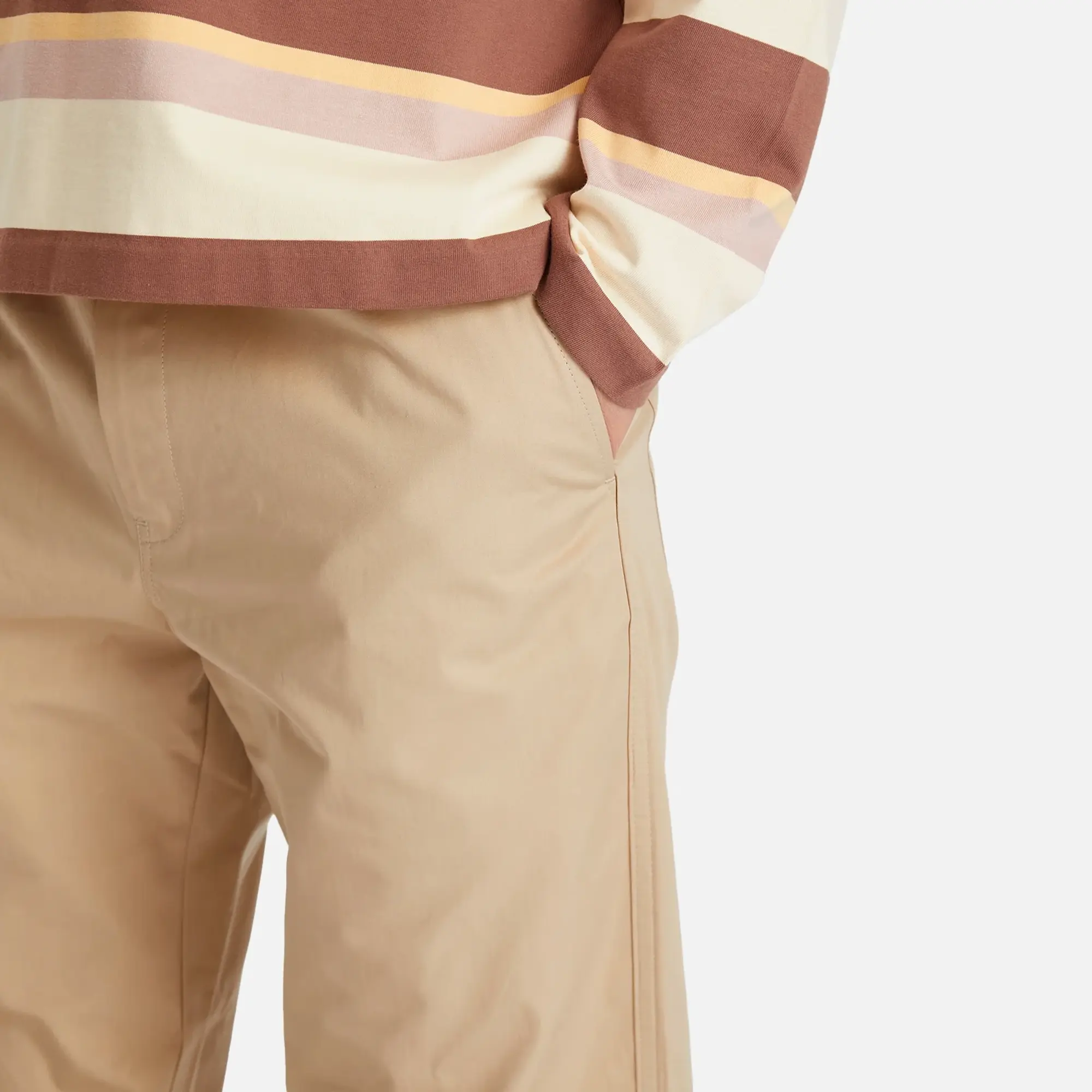 Maison Kitsune Handwriting Casual Trousers Dune