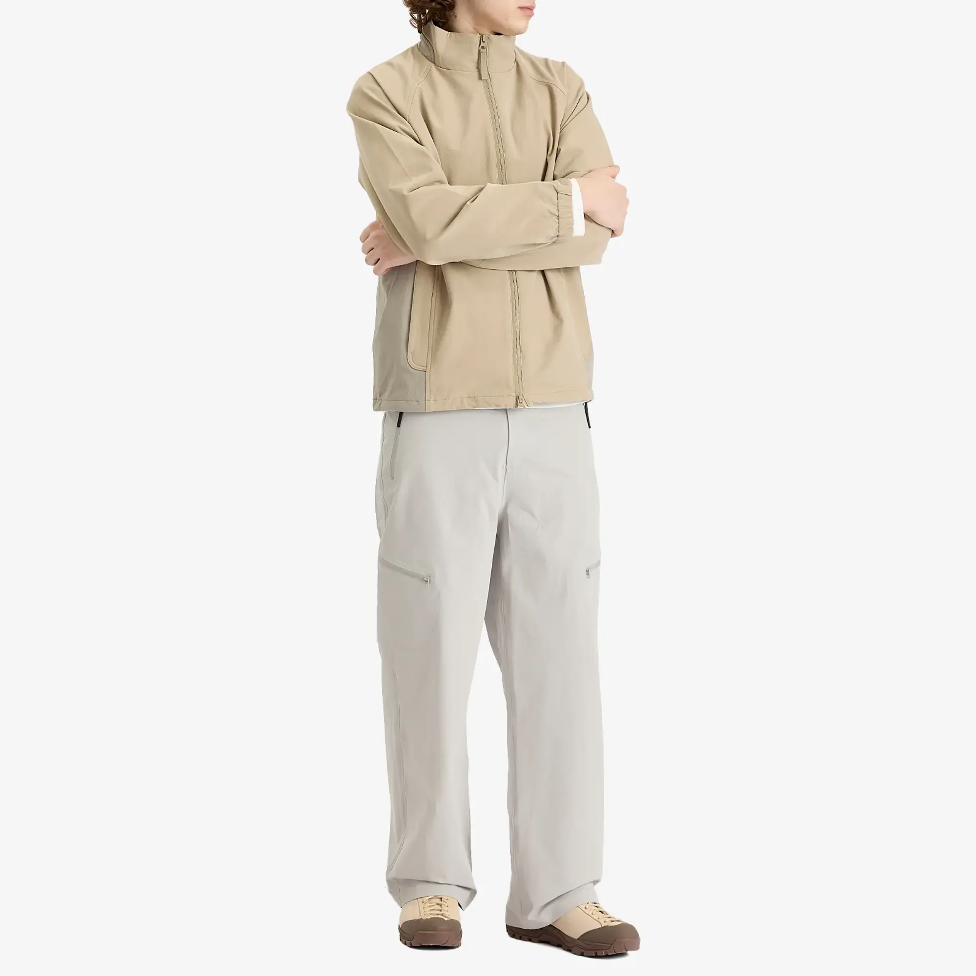 Hiking Patrol Men's Lightweight Soft Shell Jacket Light Beige