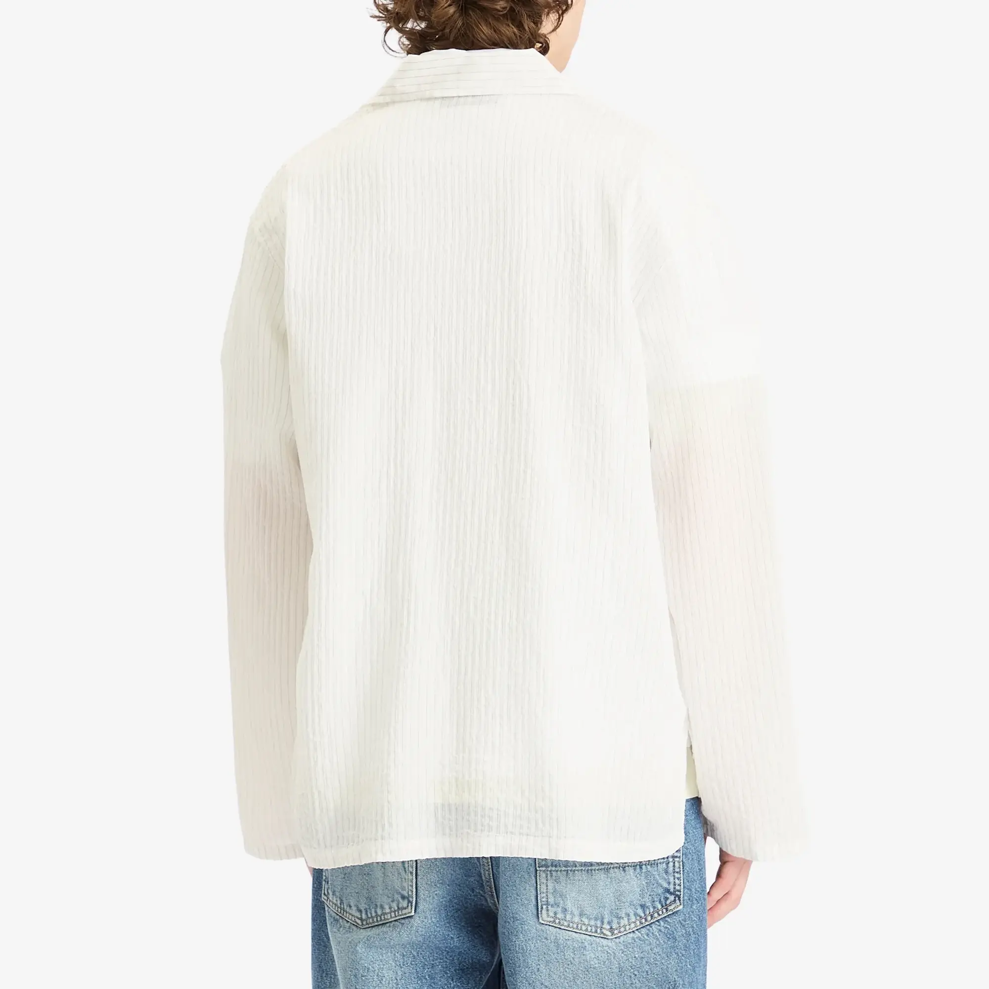Our Legacy Men's Haven Jacket Baws Stripe Holiday Viscose
