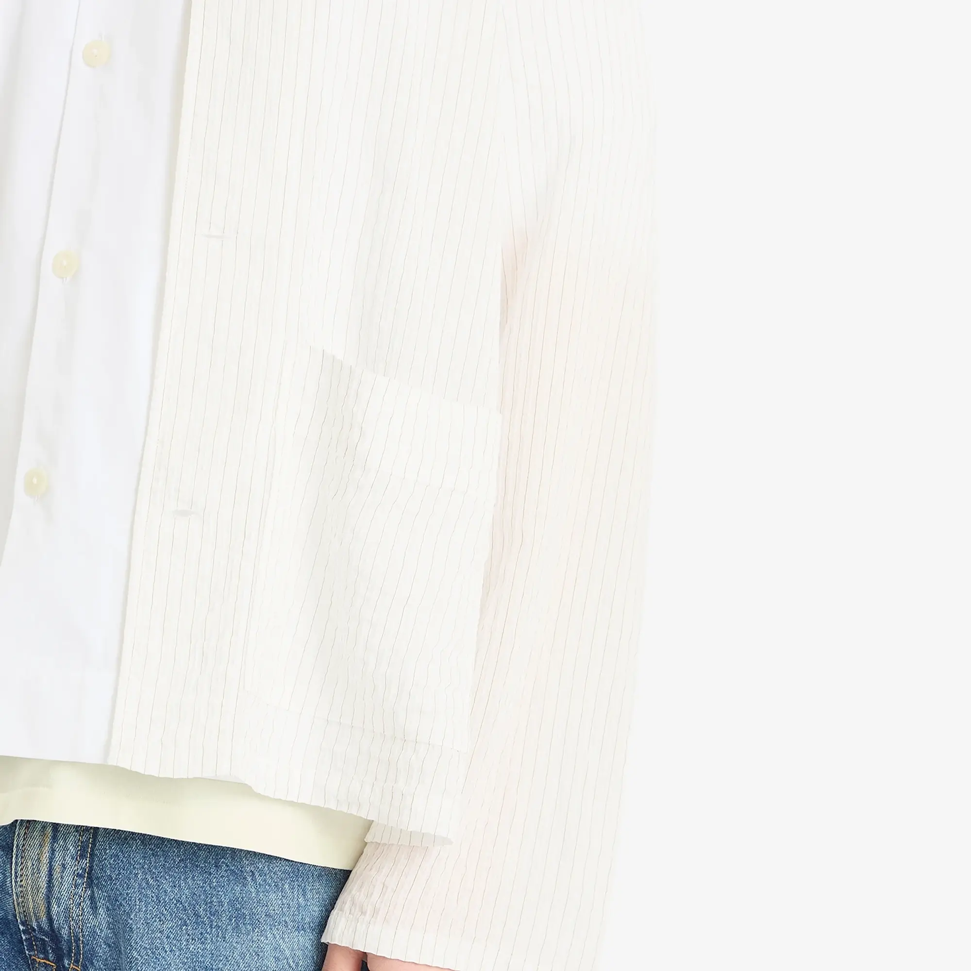 Our Legacy Men's Haven Jacket Baws Stripe Holiday Viscose
