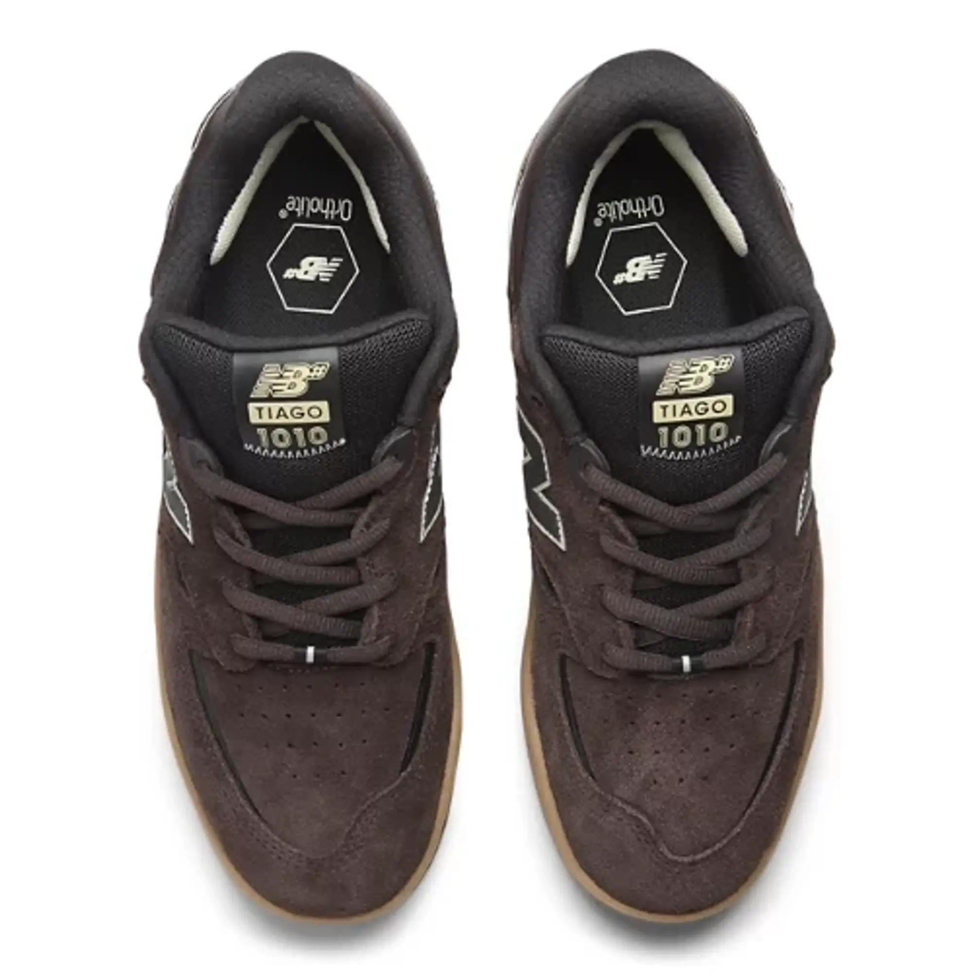 New Balance Men's NB Numeric Tiago Lemos 1010 in Brown/Black Suede/Mesh