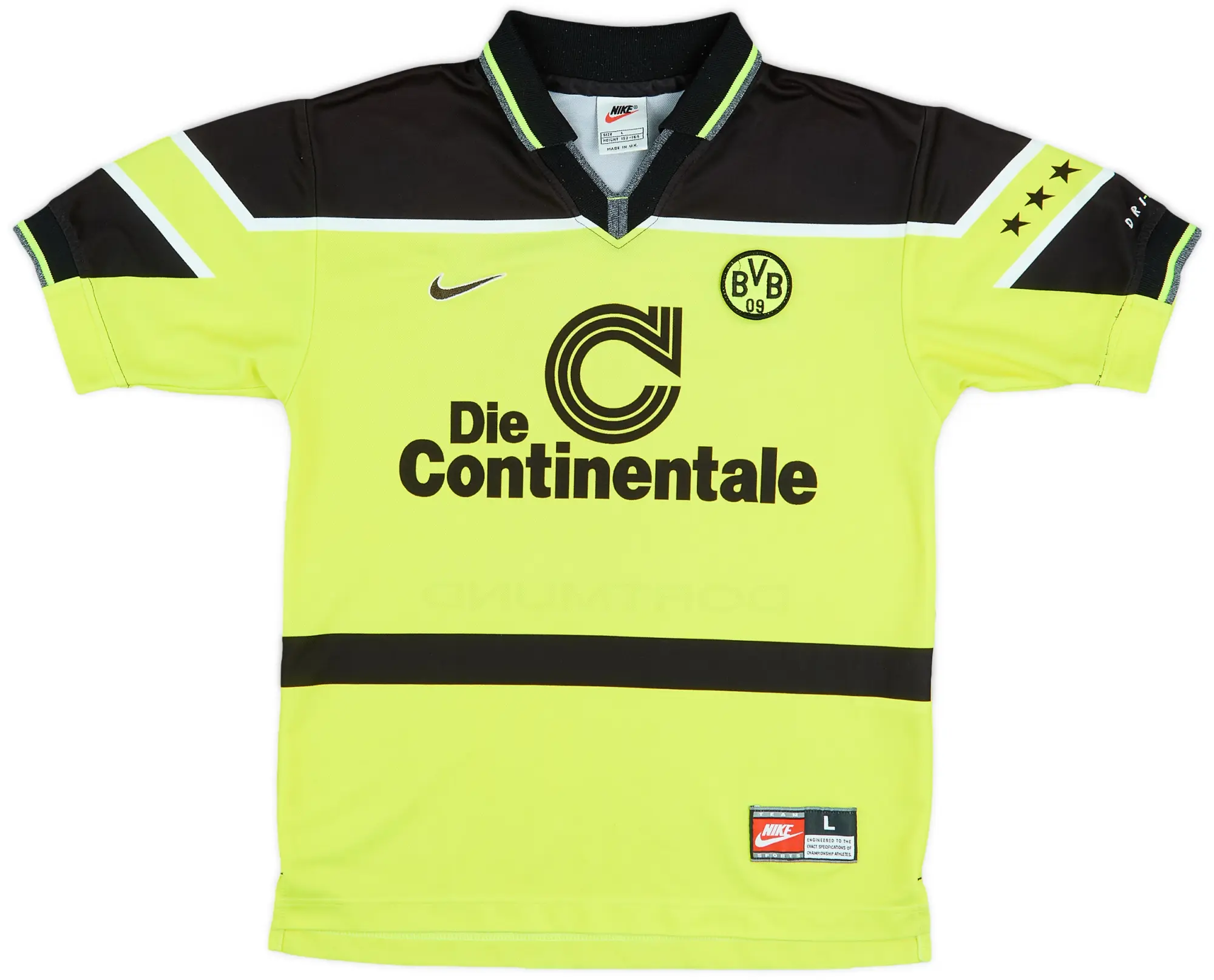 Nike Borussia Dortmund Boys SS Home Shirt 1997/98