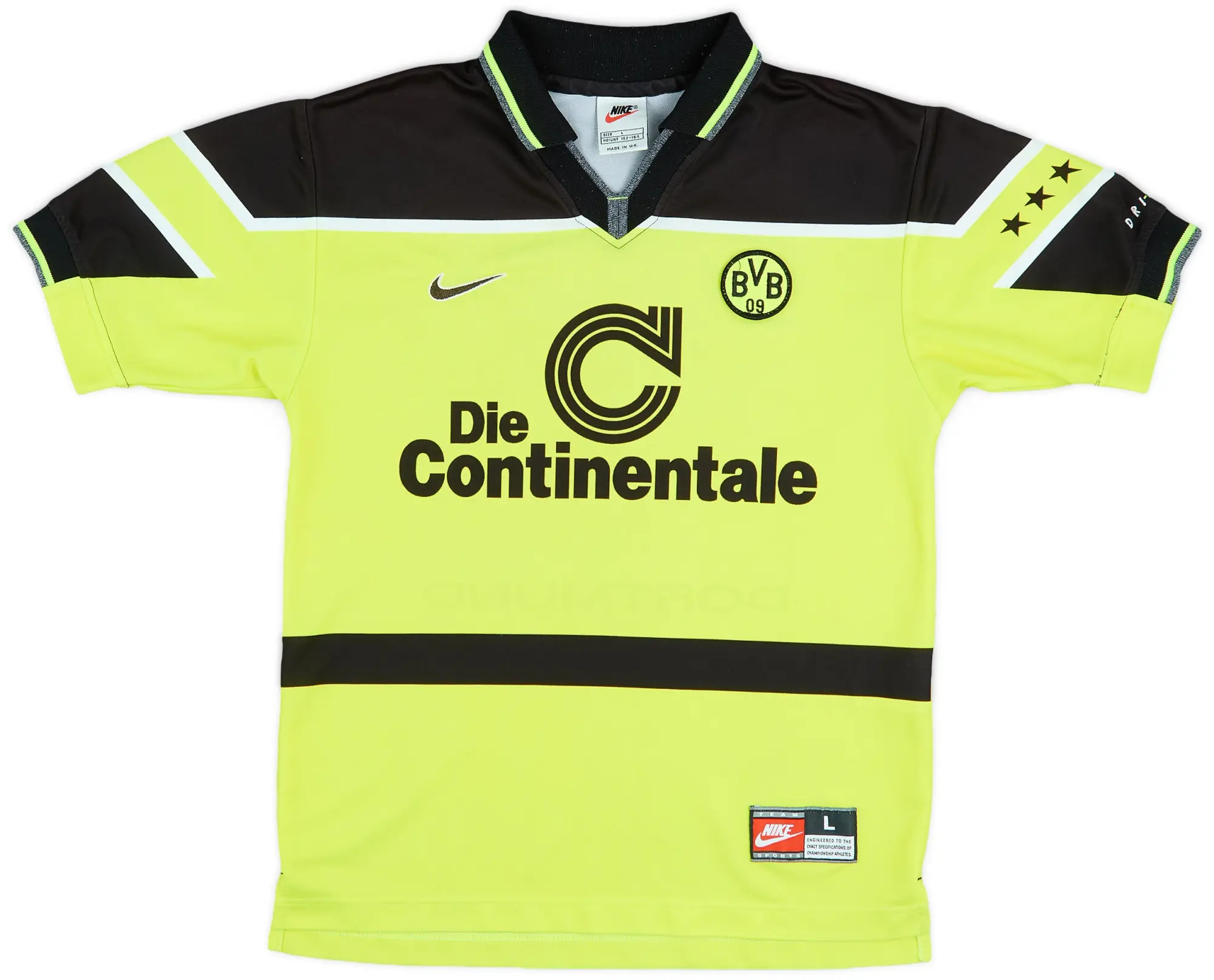 Nike Borussia Dortmund Boys SS Home Shirt 1997/98