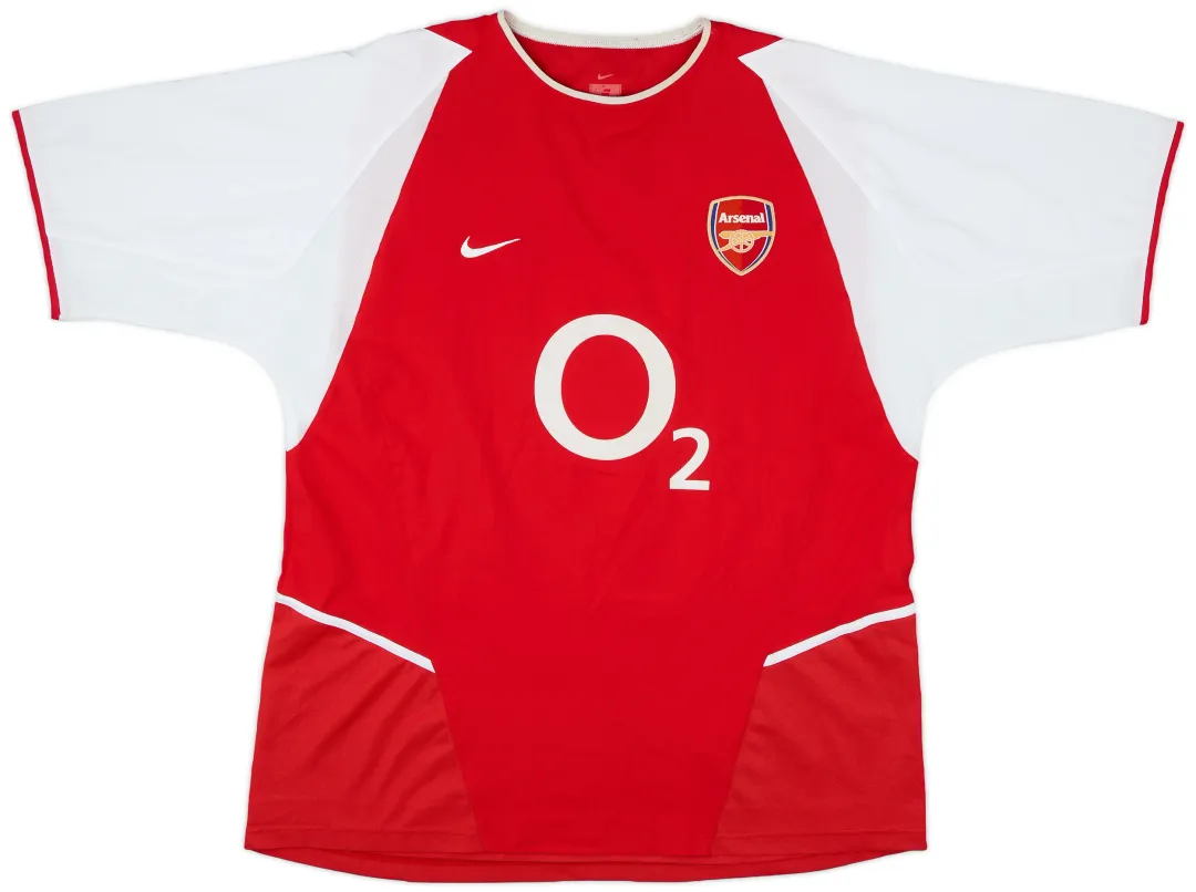 Nike Arsenal Mens SS Home Shirt 2002/04 | ARSH02-483 | FOOTY.COM