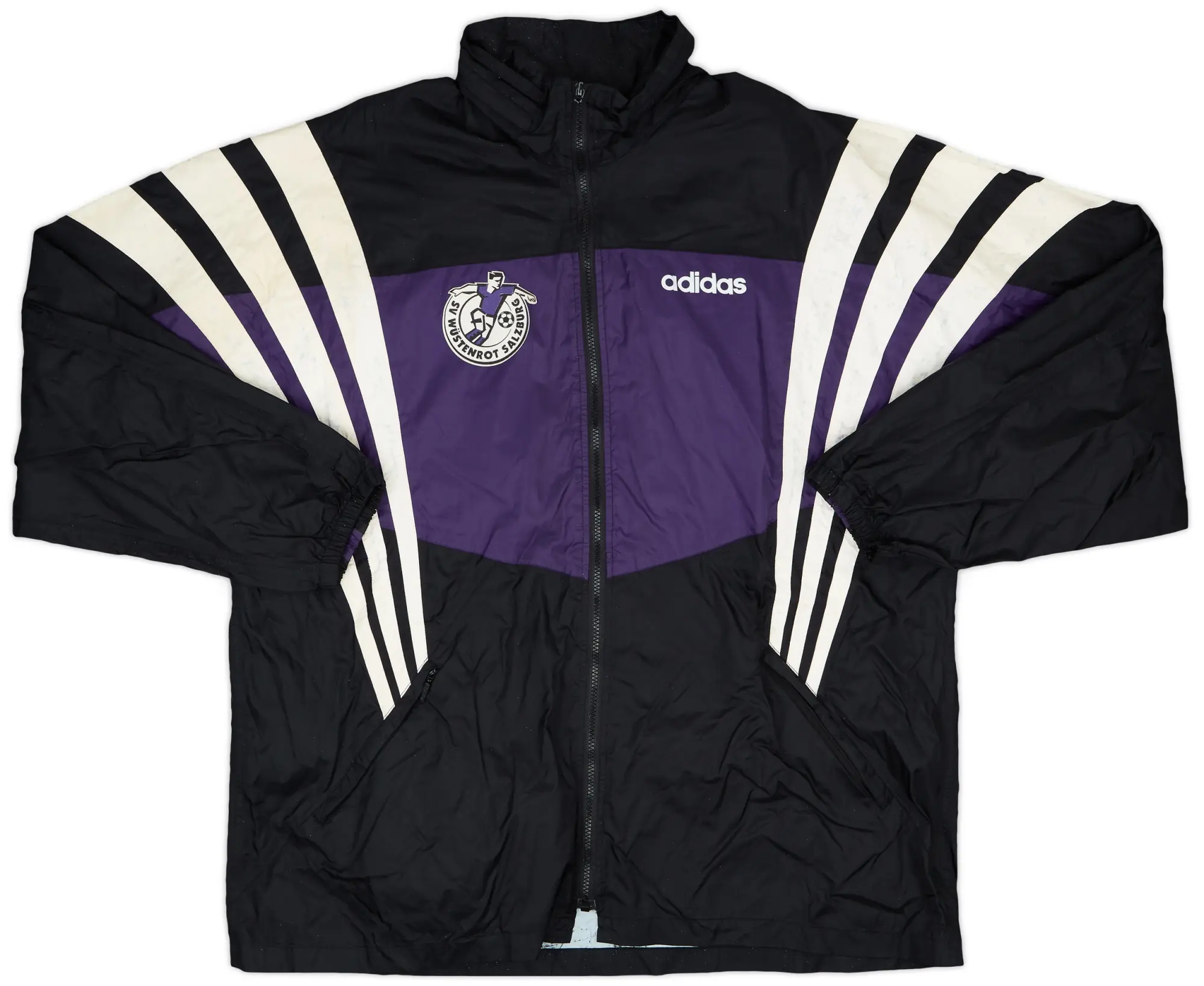 1997-98 Wustenrot Salzburg adidas Hooded Rain Jacket - 5/10 - (XXL)
