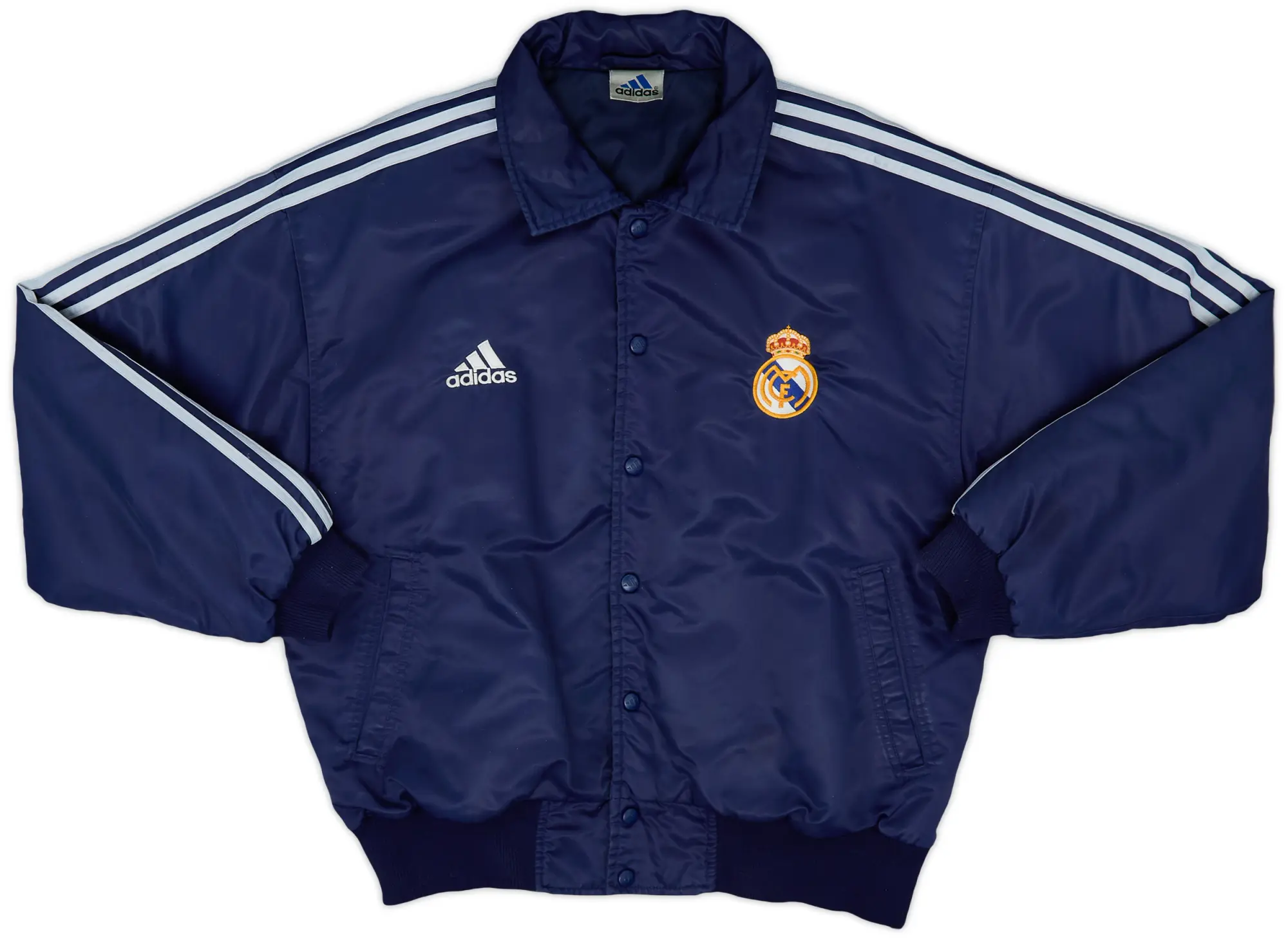 1999-00 Real Madrid adidas Padded Coach Jacket - 8/10 - (XL)
