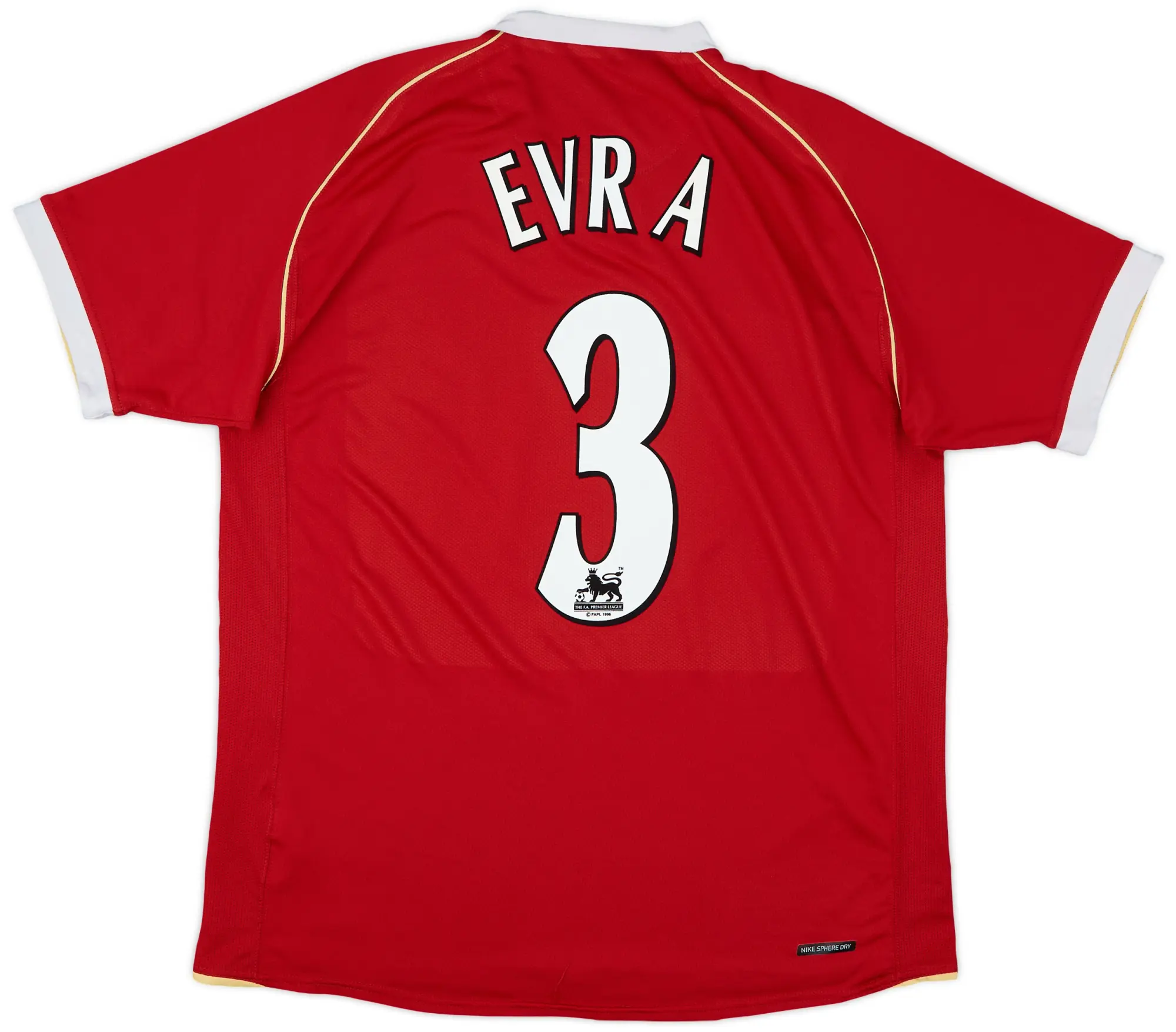 2006-07 Manchester United Home Shirt Evra #3 - 7/10 - (L)