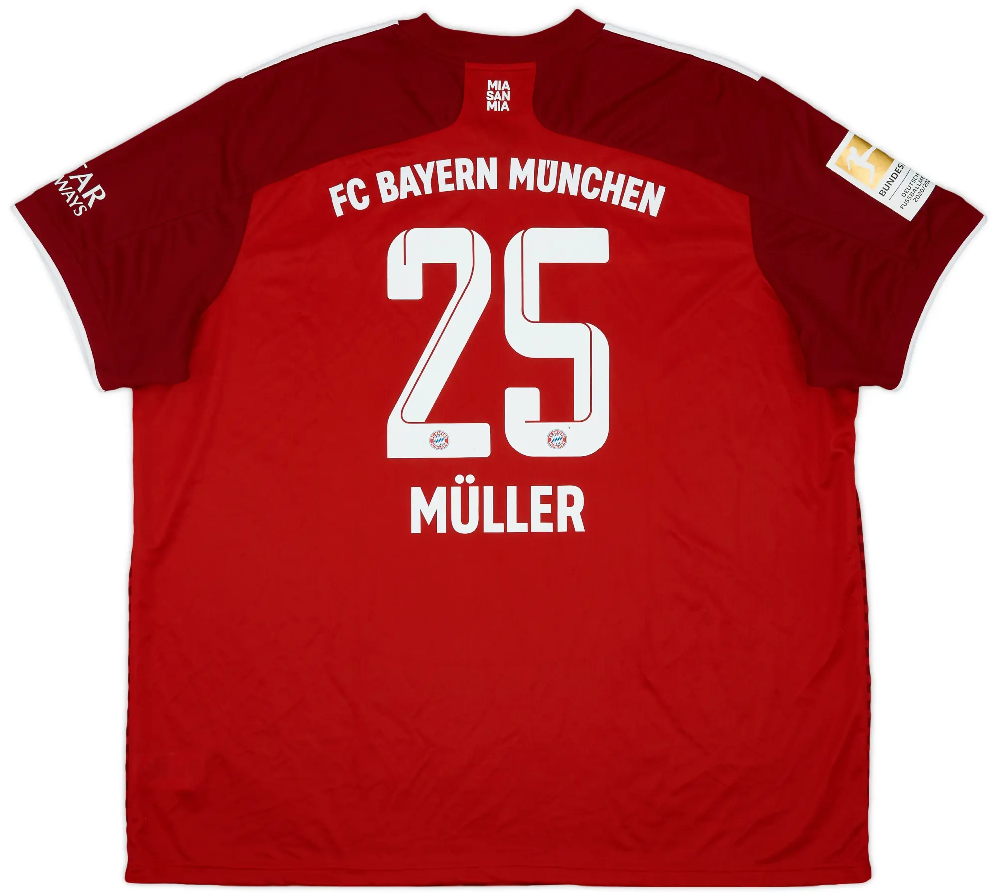 2021-22 Bayern Munich Home Shirt Muller #25 - 7/10 - (3XL)