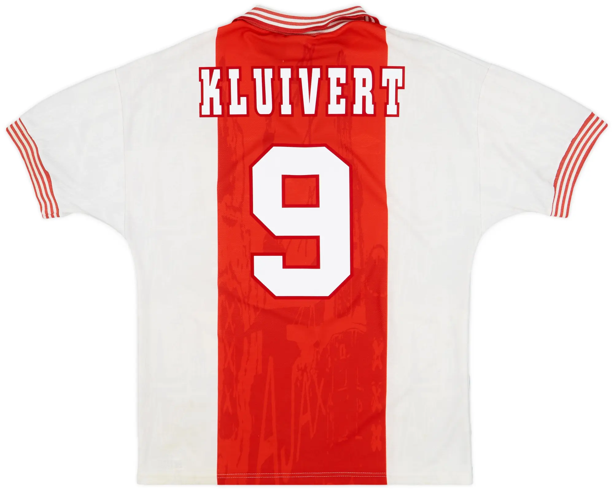 1996-97 Ajax Home Shirt Kluivert #9 - 10/10 - (M)