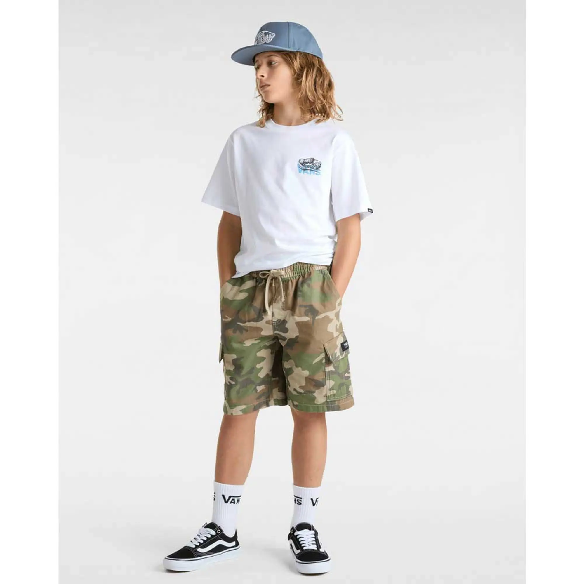Vans - Youth Old Skool Shoes (8-14 Years), White