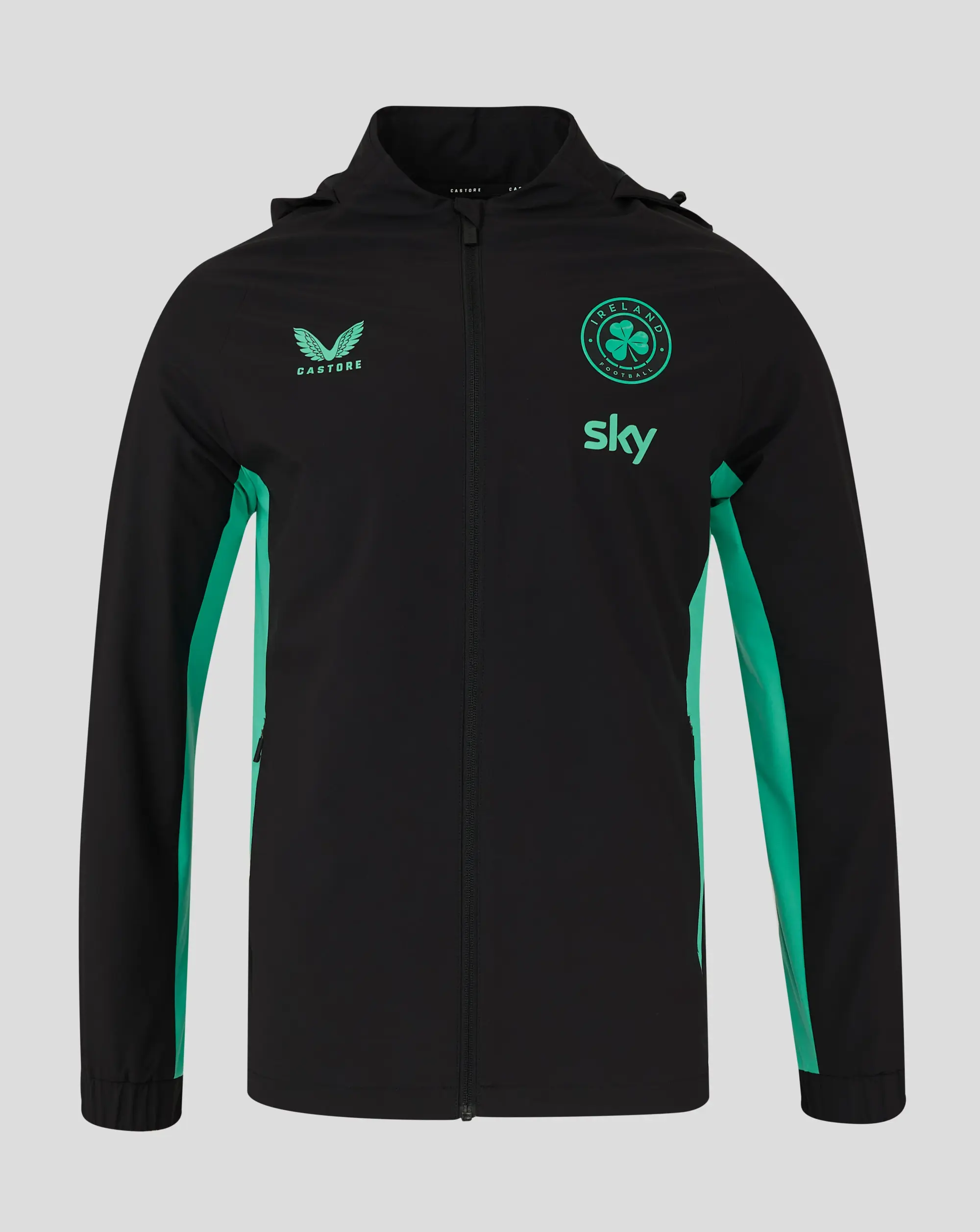 Castore Ireland Men's Training Shower Jacket 25/26 - Caviar