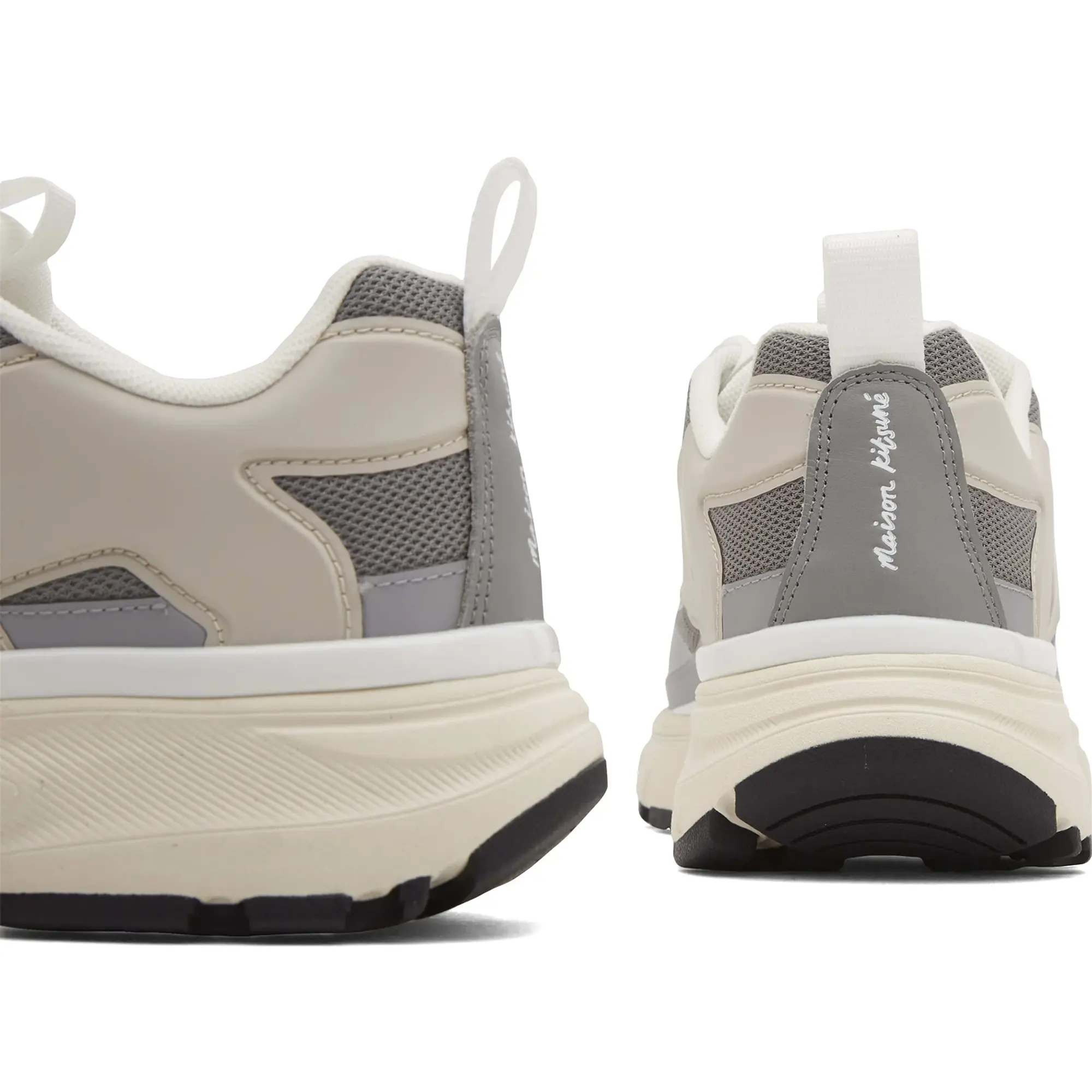 Maison Kitsune Sora Runner Sneaker Silver/Patina Grey/Latte